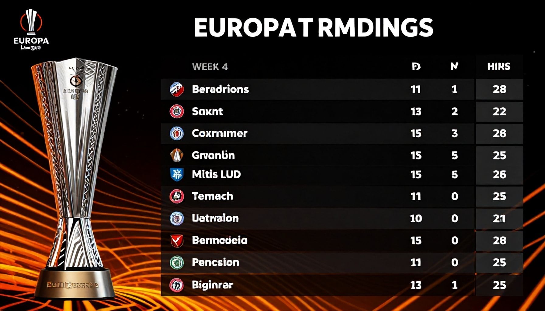 Europa League Teams Climb, Fall in Week 4 Standings
