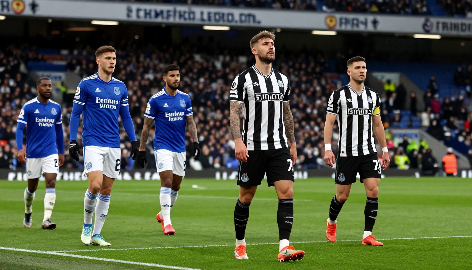 Everton and Newcastle United reveal starting lineups for crucial Premier League showdown