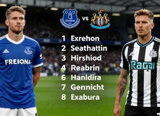 Everton and Newcastle United announce lineups for Saturday’s clash