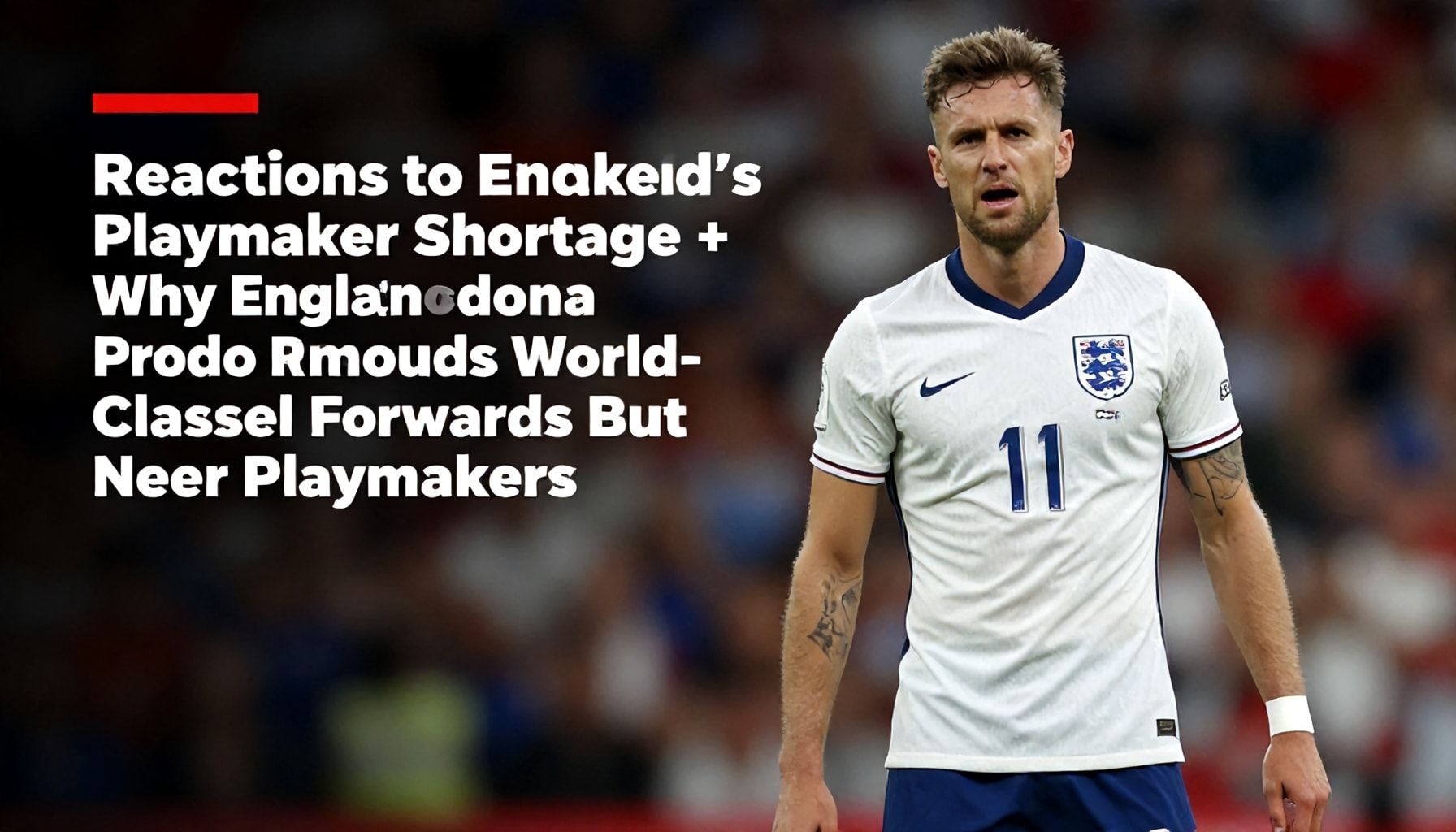 Expert Reactions to England's Playmaker Shortage