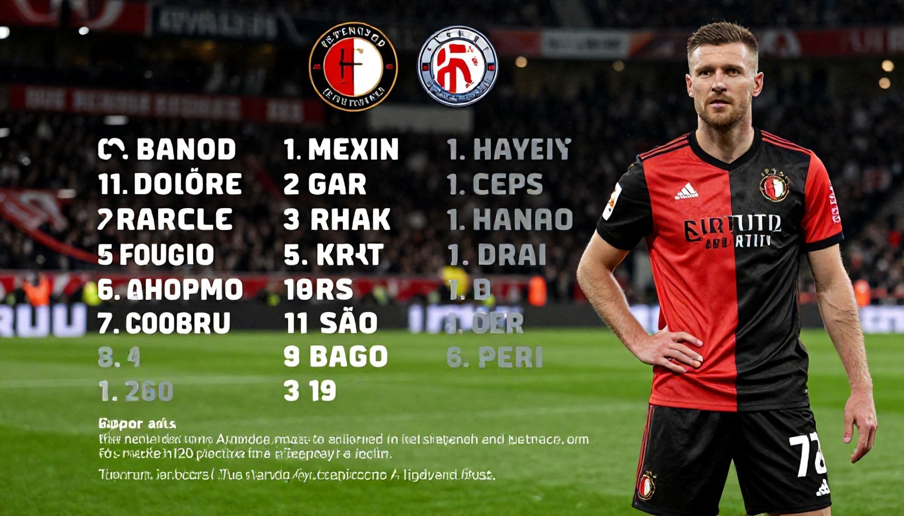 Feyenoord and RB Salzburg reveal starting line-ups for crucial clash