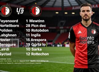 Feyenoord and Sparta Rotterdam announce starting line-ups for Saturday clash
