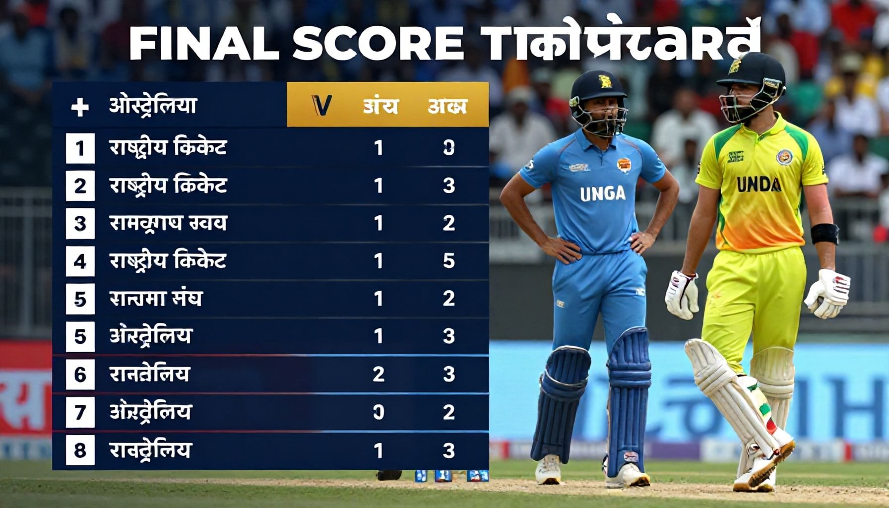 Final Scorecard Reveals Tight Contest Between Rivals