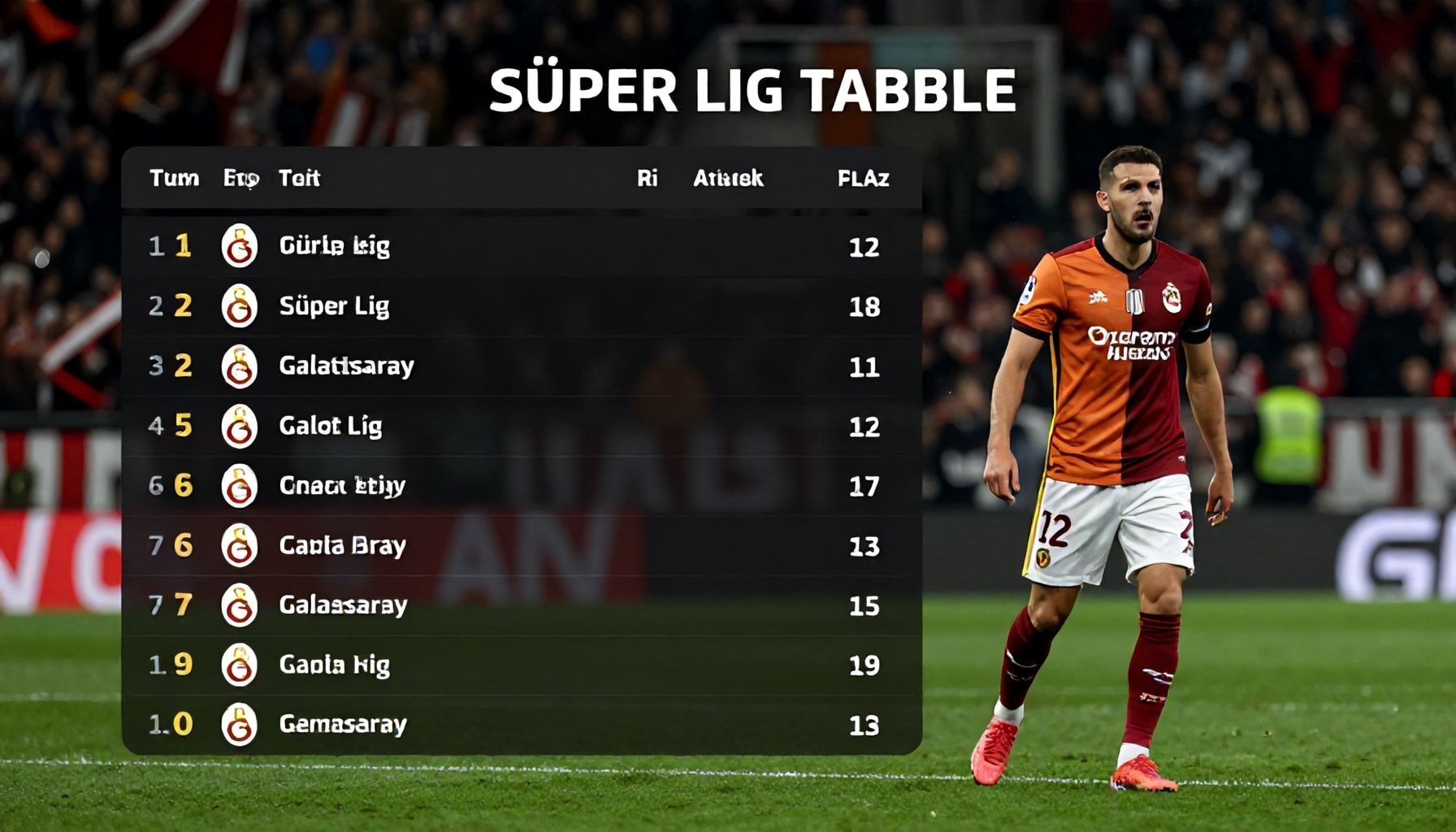 Galatasaray secures top spot in Süper Lig table