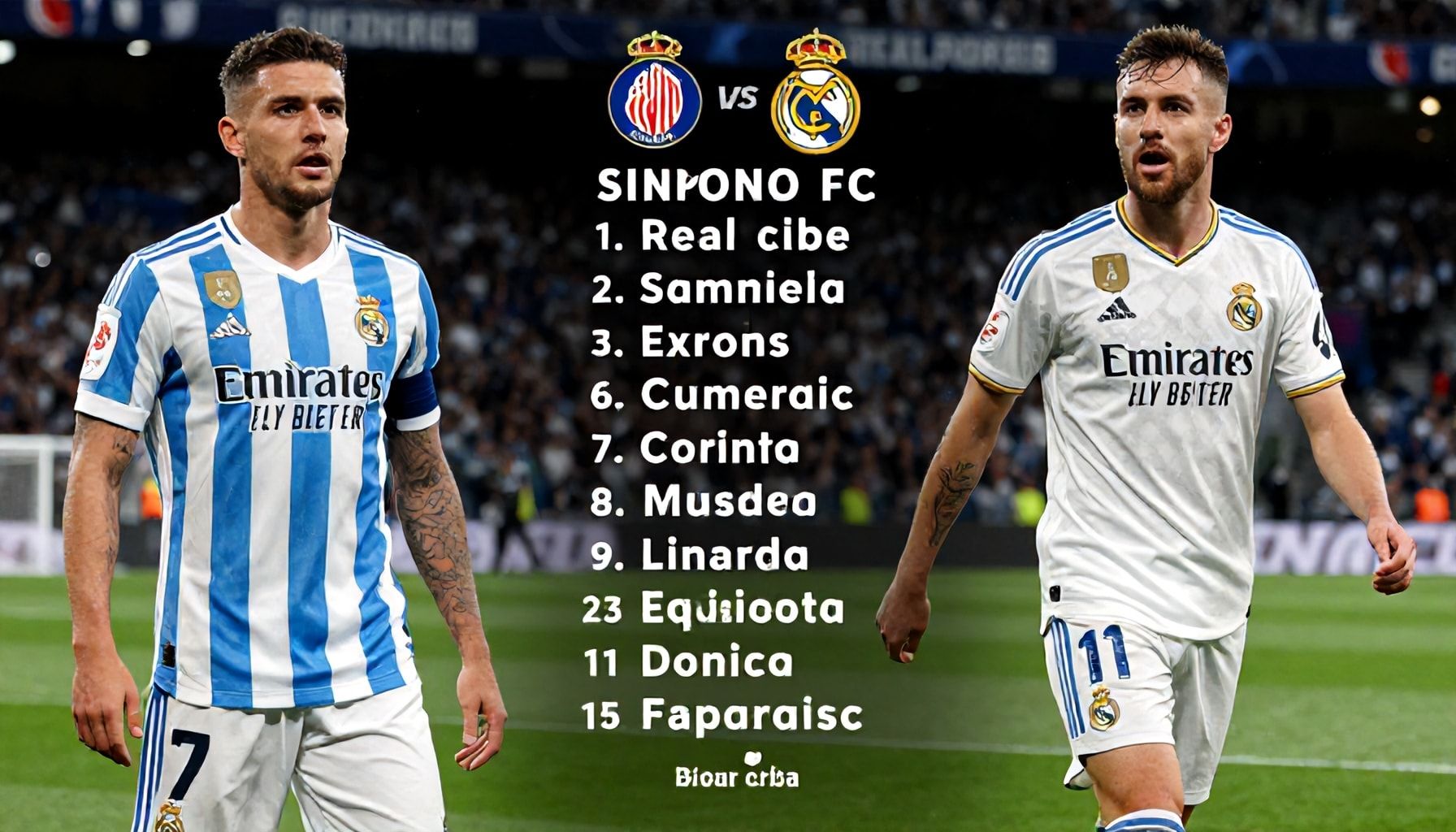 Girona FC and Real Madrid announce starting lineups for high-stakes encounter