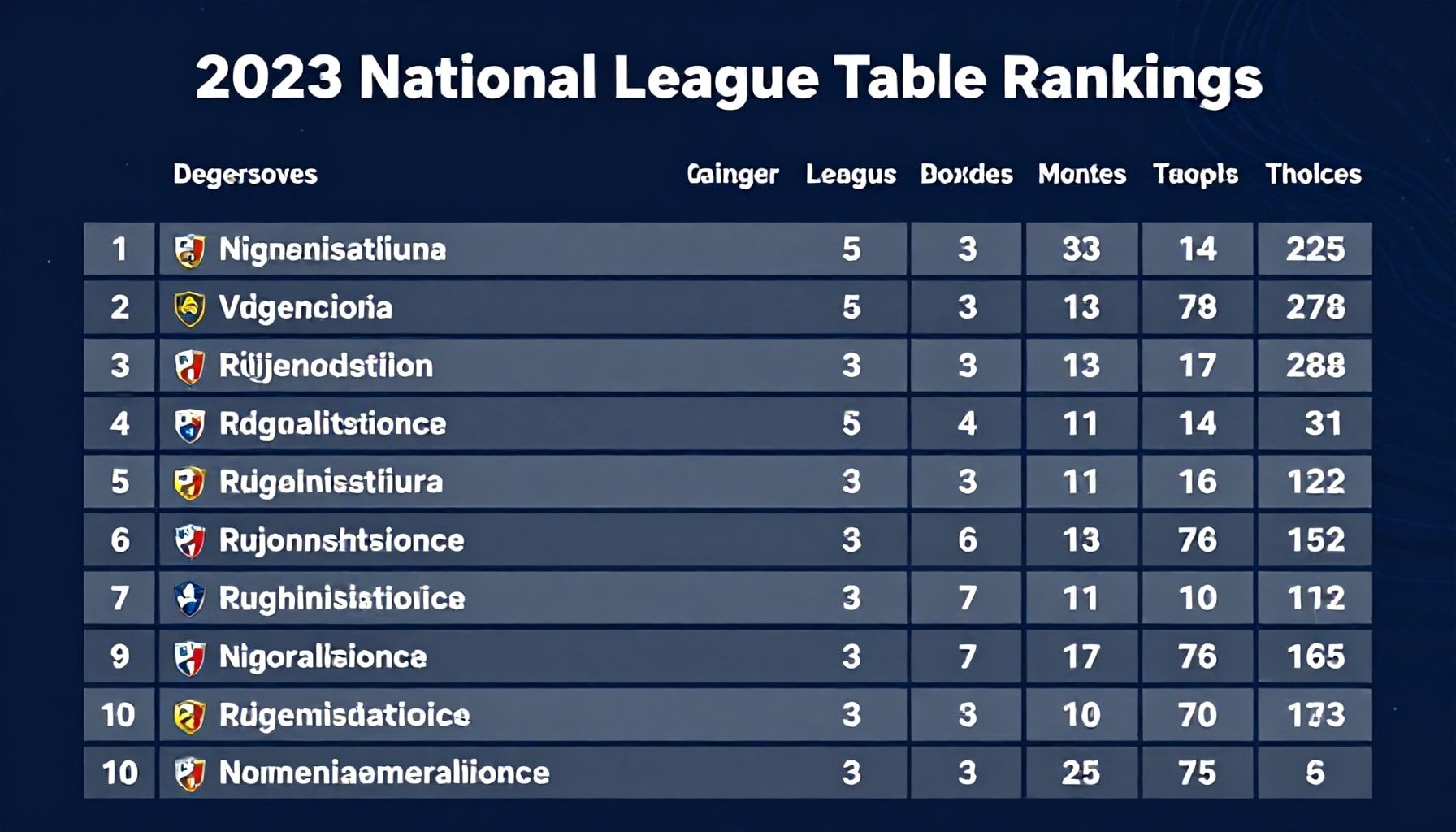 Government Unveils 2023 National League Table Rankings