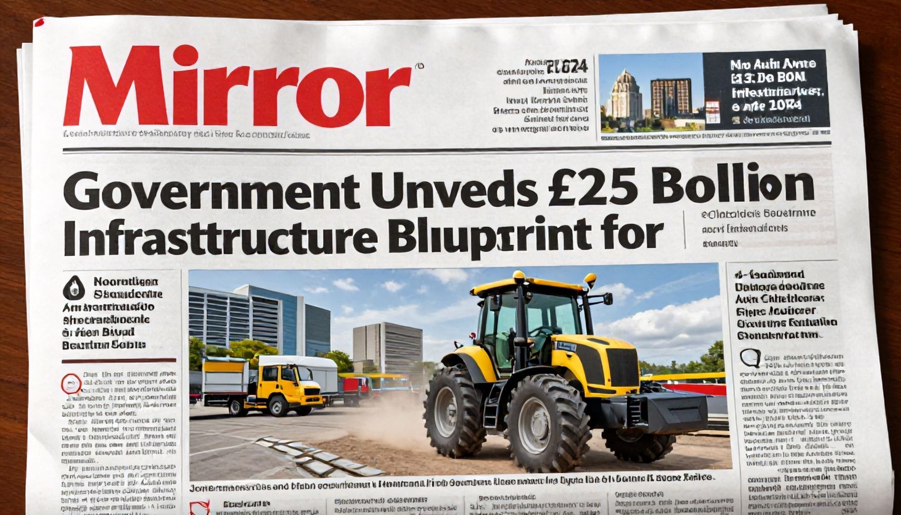 Government Unveils £25 Billion Infrastructure Blueprint for 2024