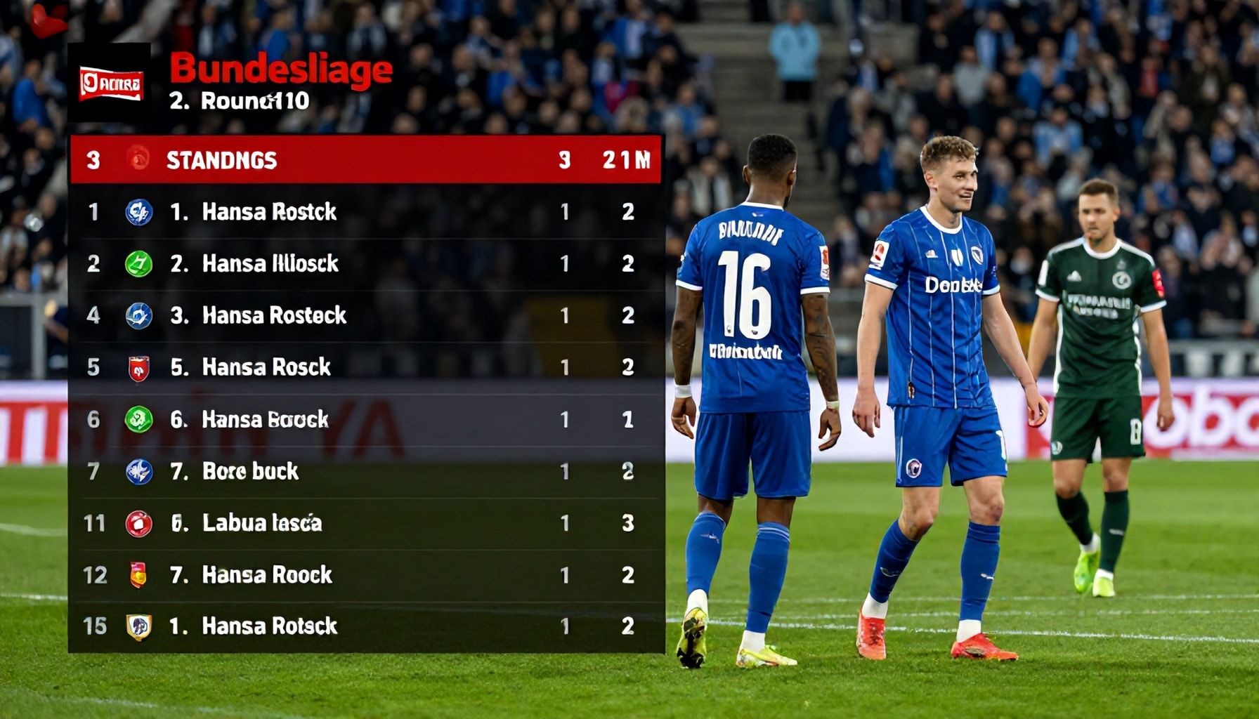 Hansa Rostock Claims Top Spot in 2. Bundesliga After Round 10 Triumph