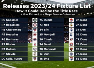 Premier League Releases 2023/24 Fixture List: How It Could Decide the Title Race