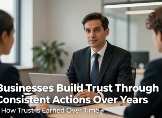 Businesses Build Trust Through Consistent Actions Over Years