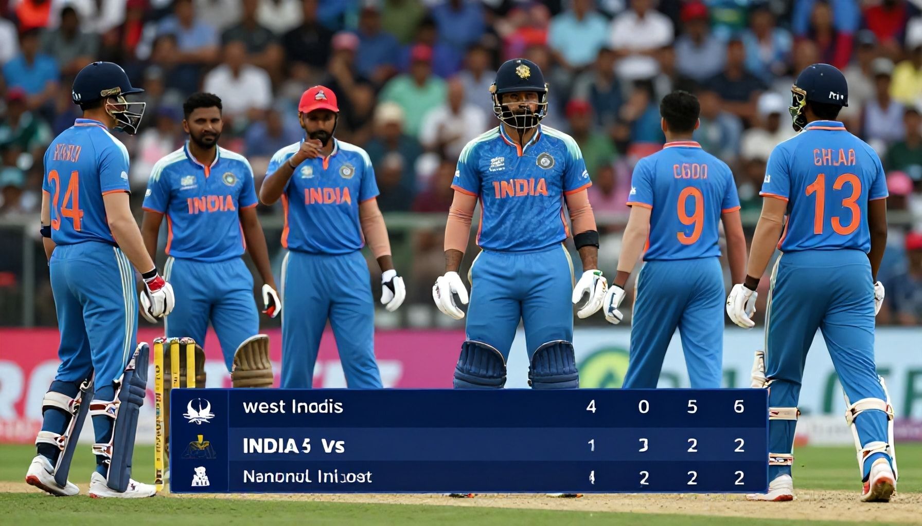 India and West Indies Share Spoils in Tense Encounter