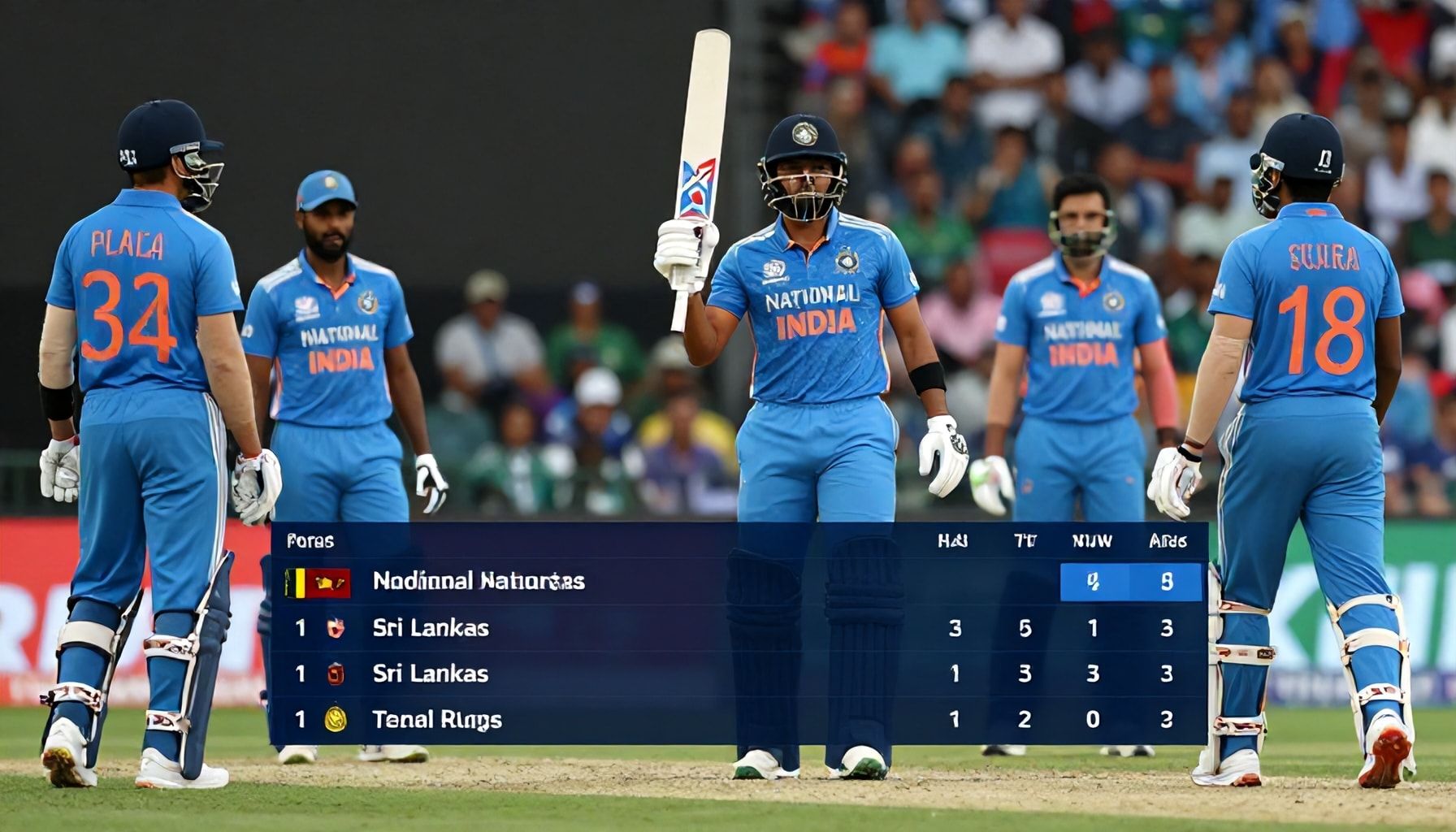 India Dominates Sri Lanka by 317 Runs in High-Score Test Thriller