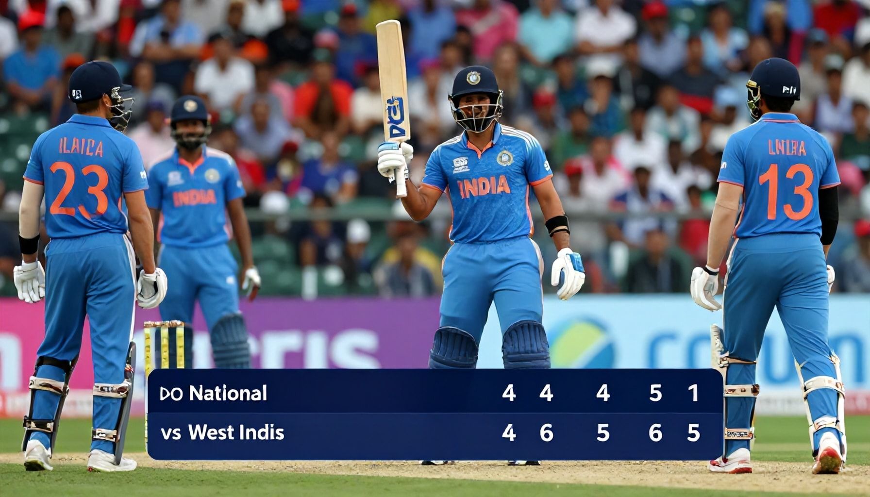 India Dominates West Indies in High-Scoring ODI Clash