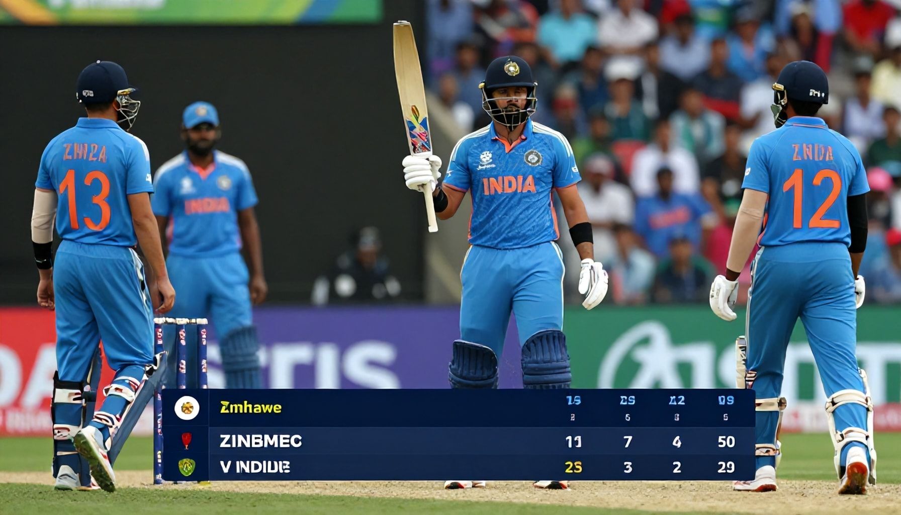 India's Bowlers Restrict Zimbabwe to 122