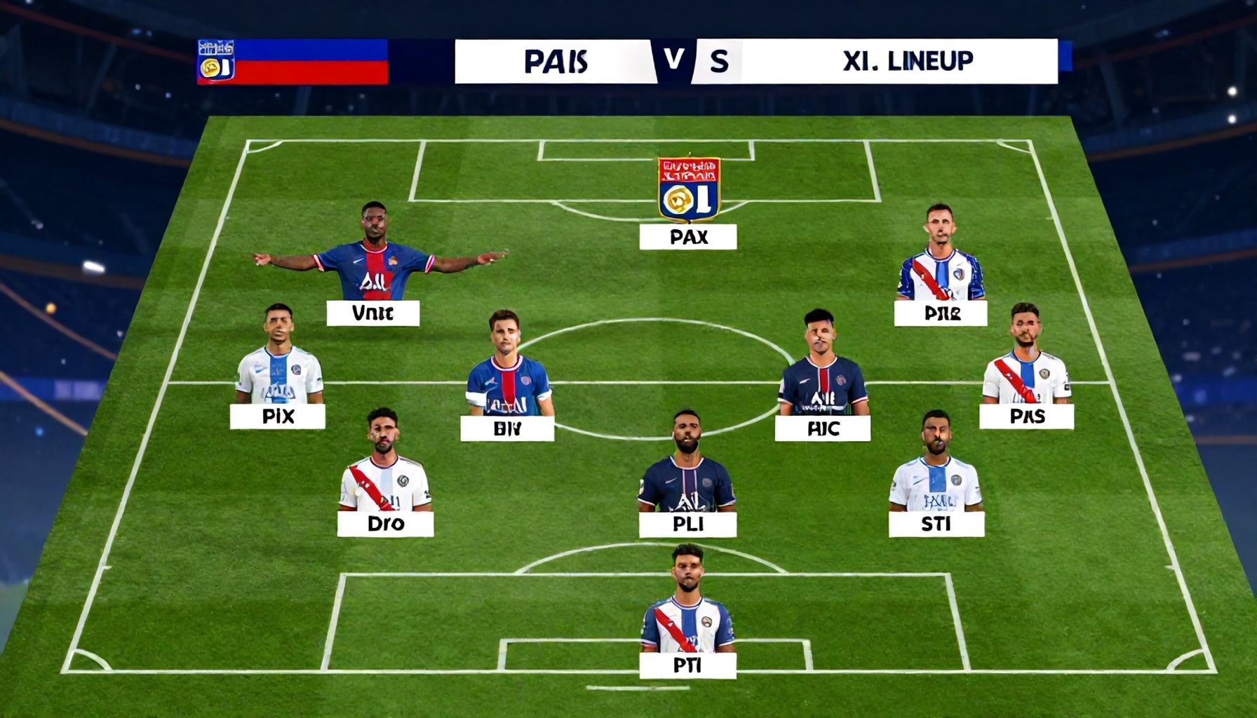 Injury concerns shape Lyon's starting XI for Paris showdown