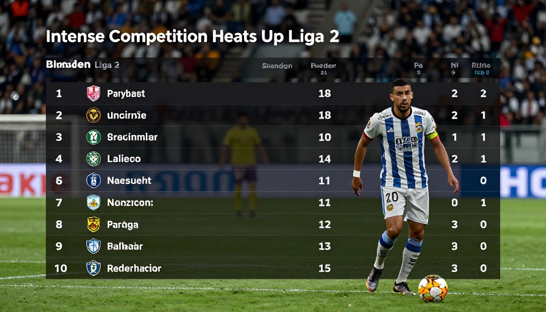 Intense Competition Heats Up in Liga 2 Standings