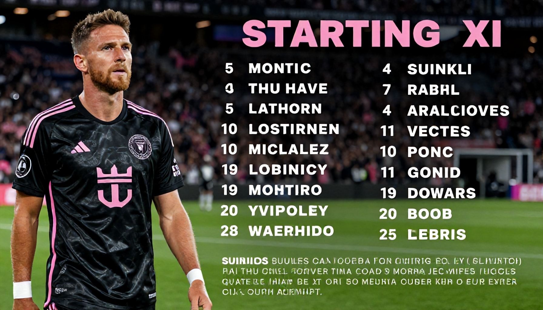 Inter Miami and Nashville SC Confirm Starting XI for High-Stakes Encounter