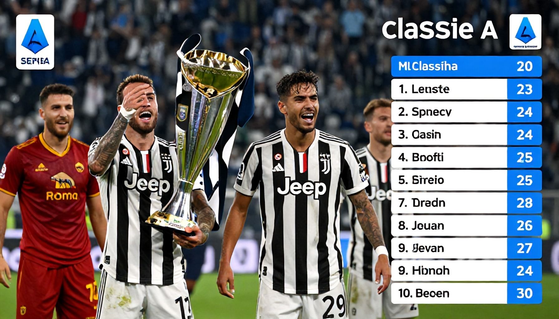 Juventus Claim Serie A Summit After Roma Triumph