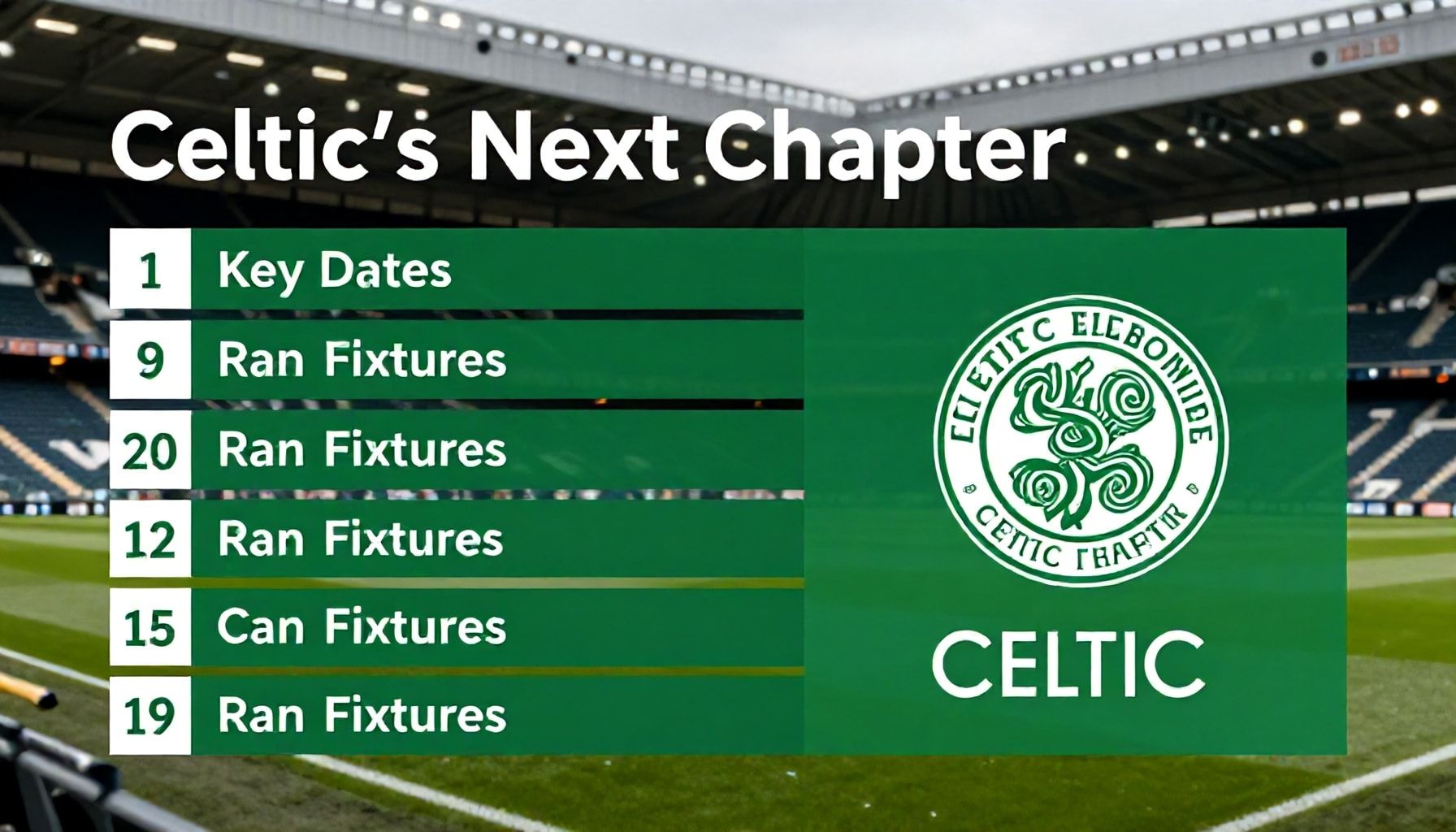 Key Dates Announced for Celtic's Next Chapter