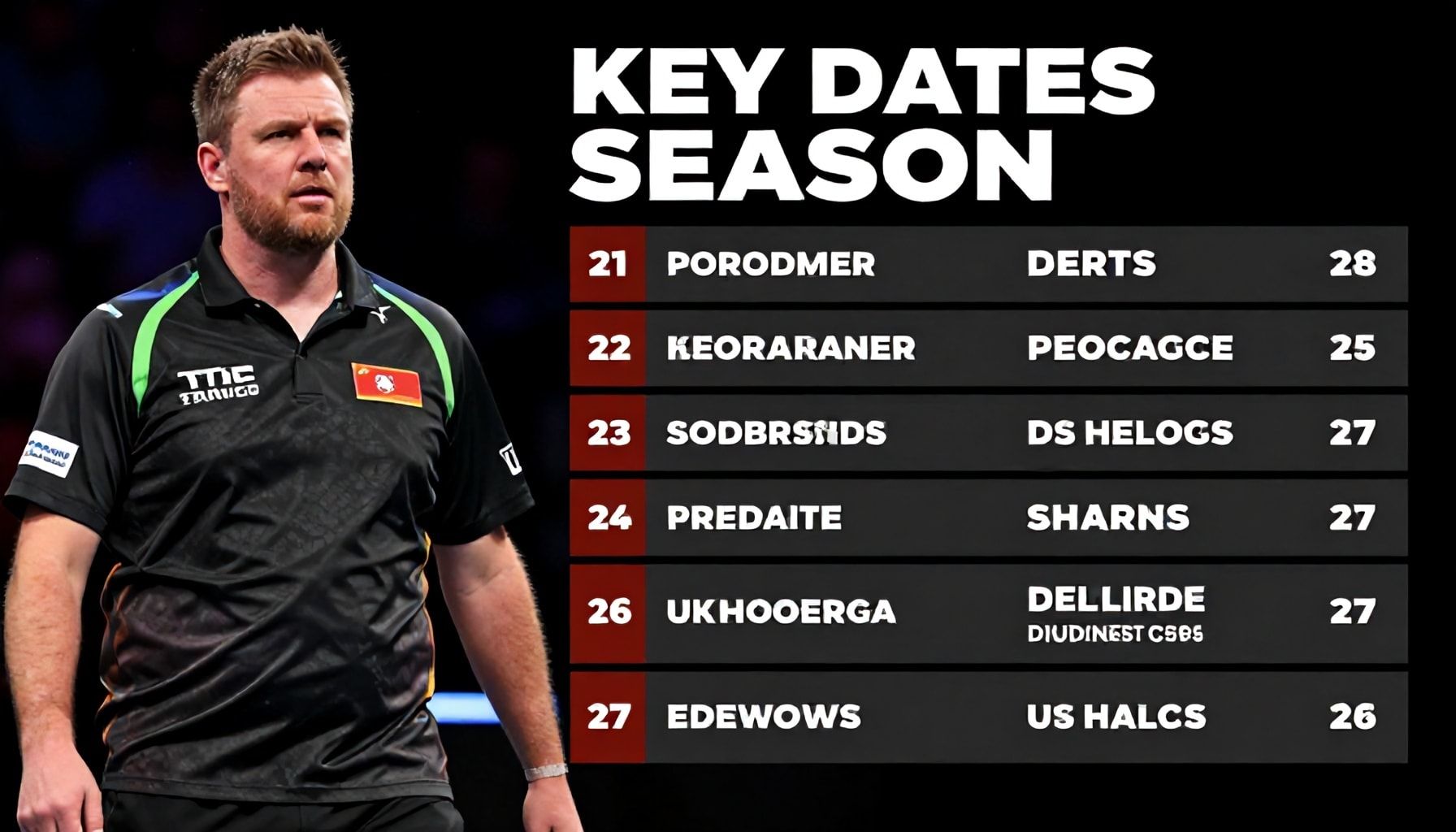 Key Dates Confirmed for 2024 Darts Season