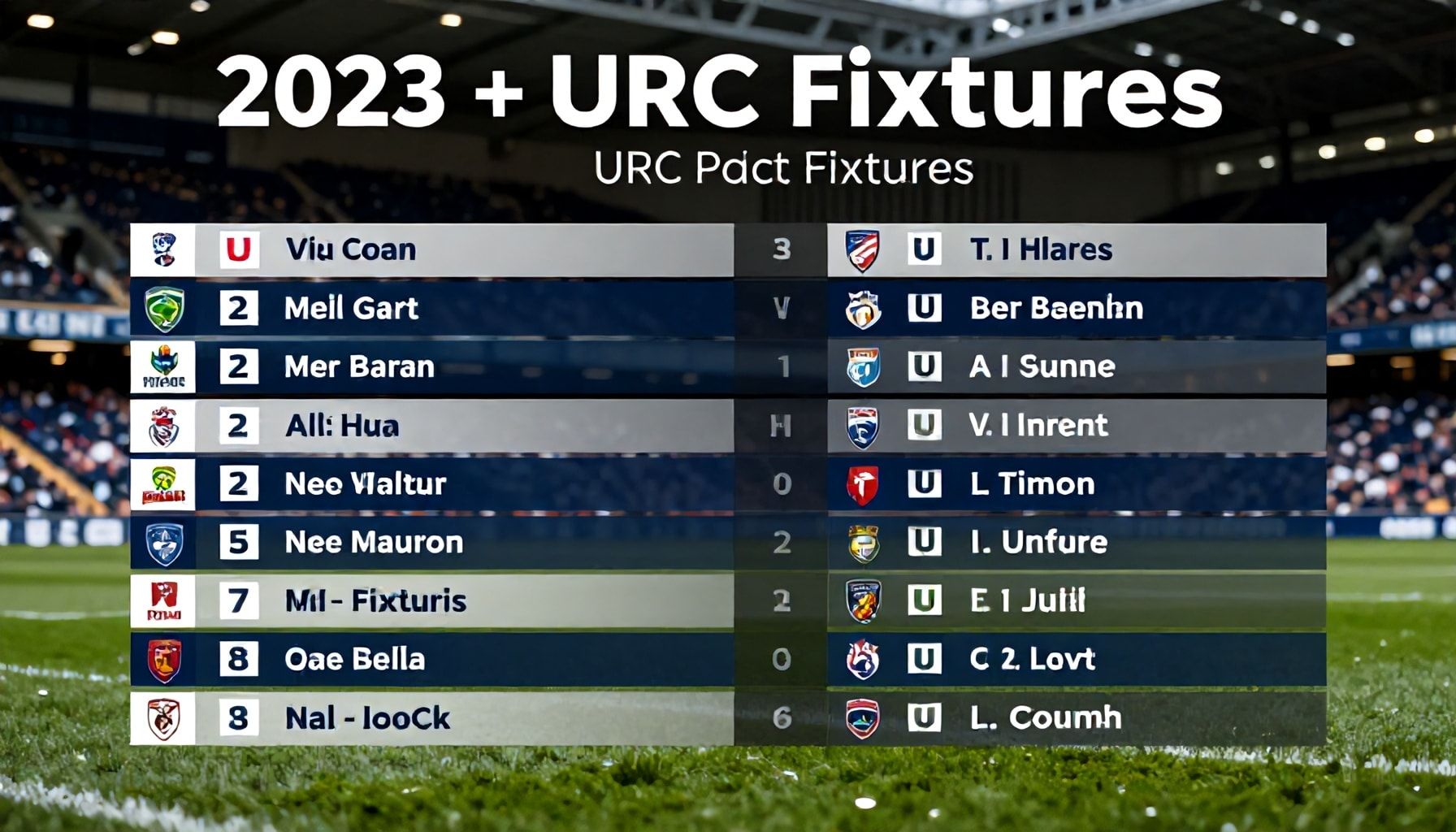 Key Details Emerge: URC Fixtures Announced for 2023