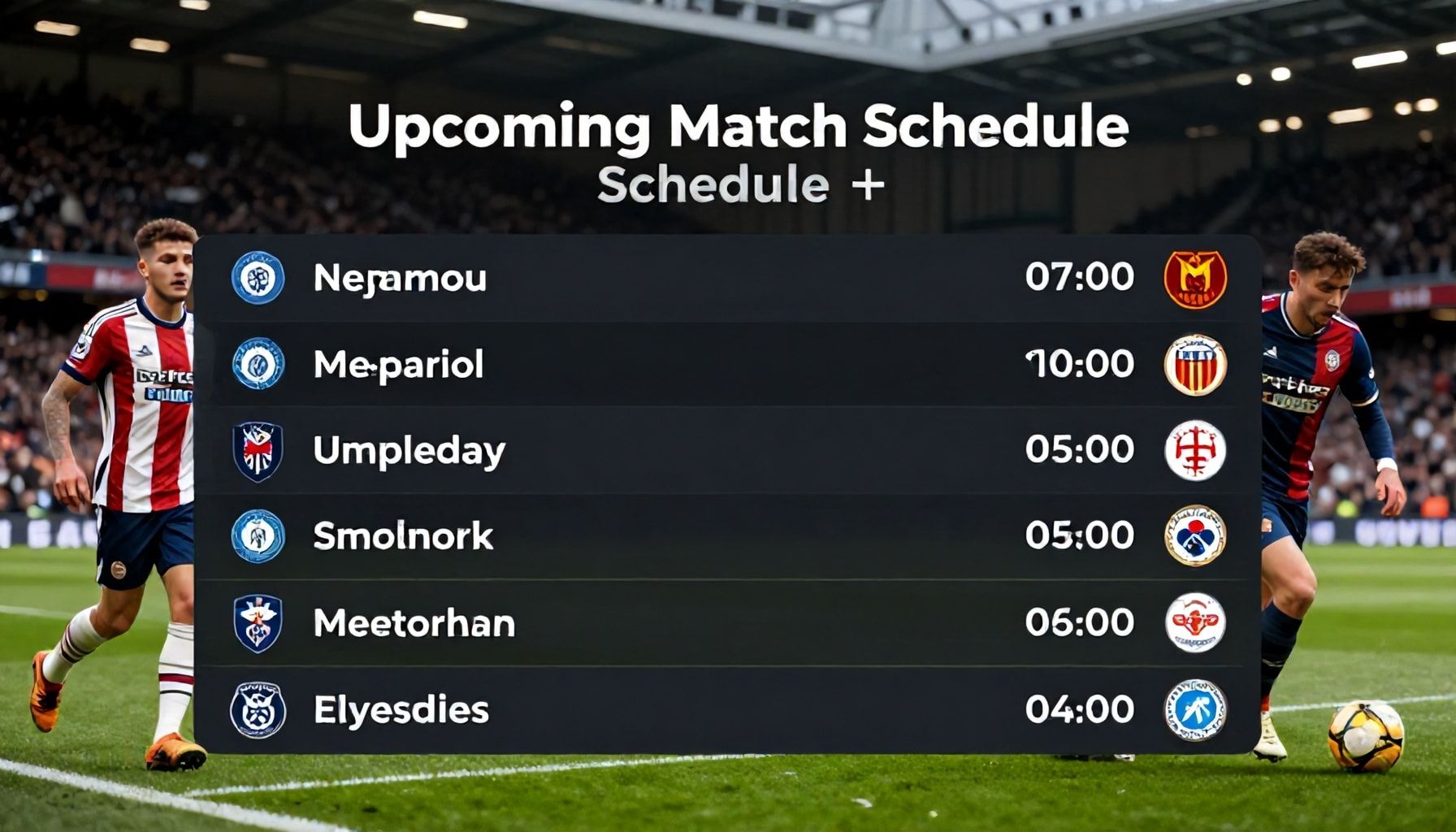 Key Details of Upcoming Match Schedule