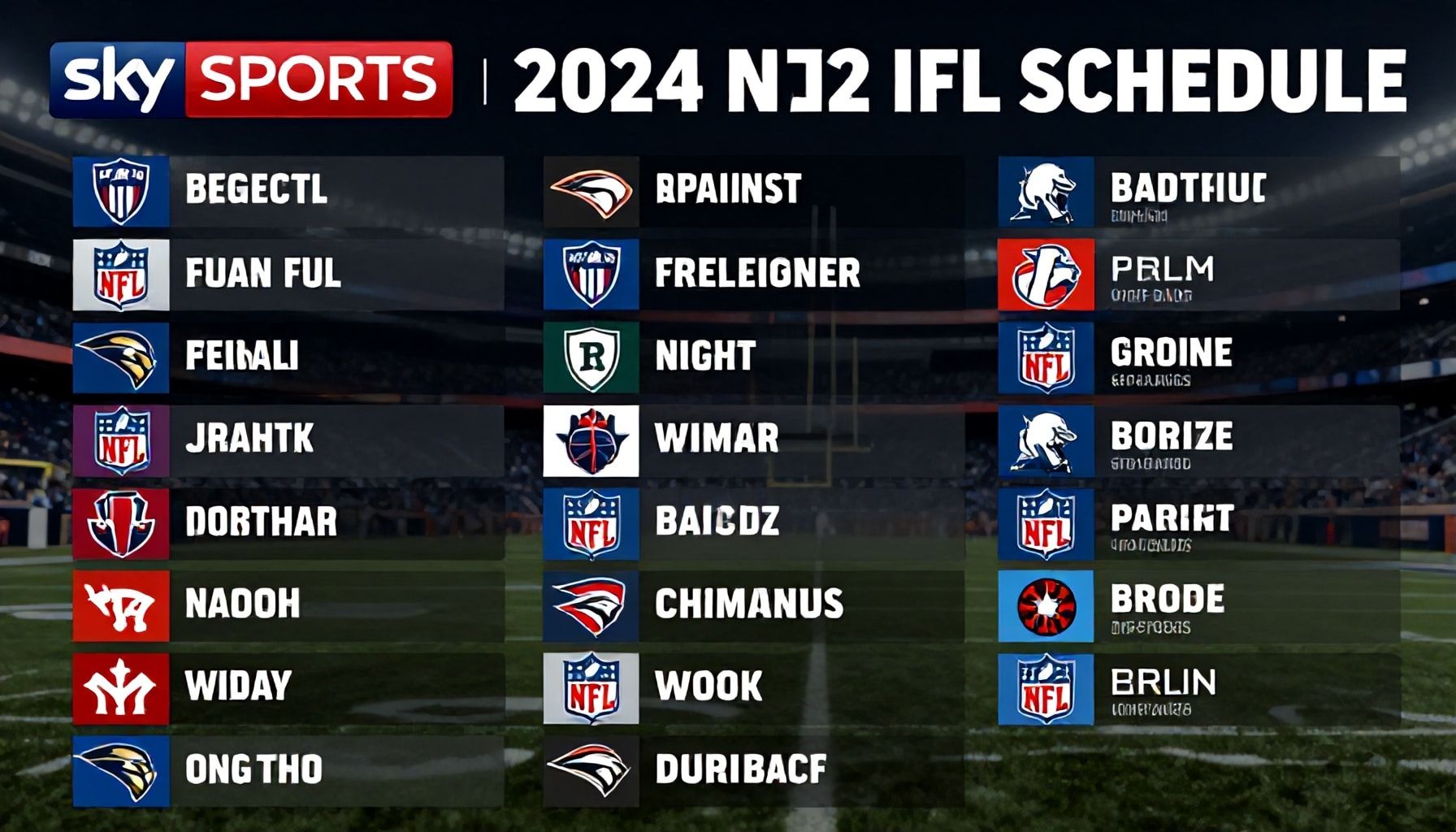 Key matchups highlighted in Sky Sports' 2024 NFL lineup