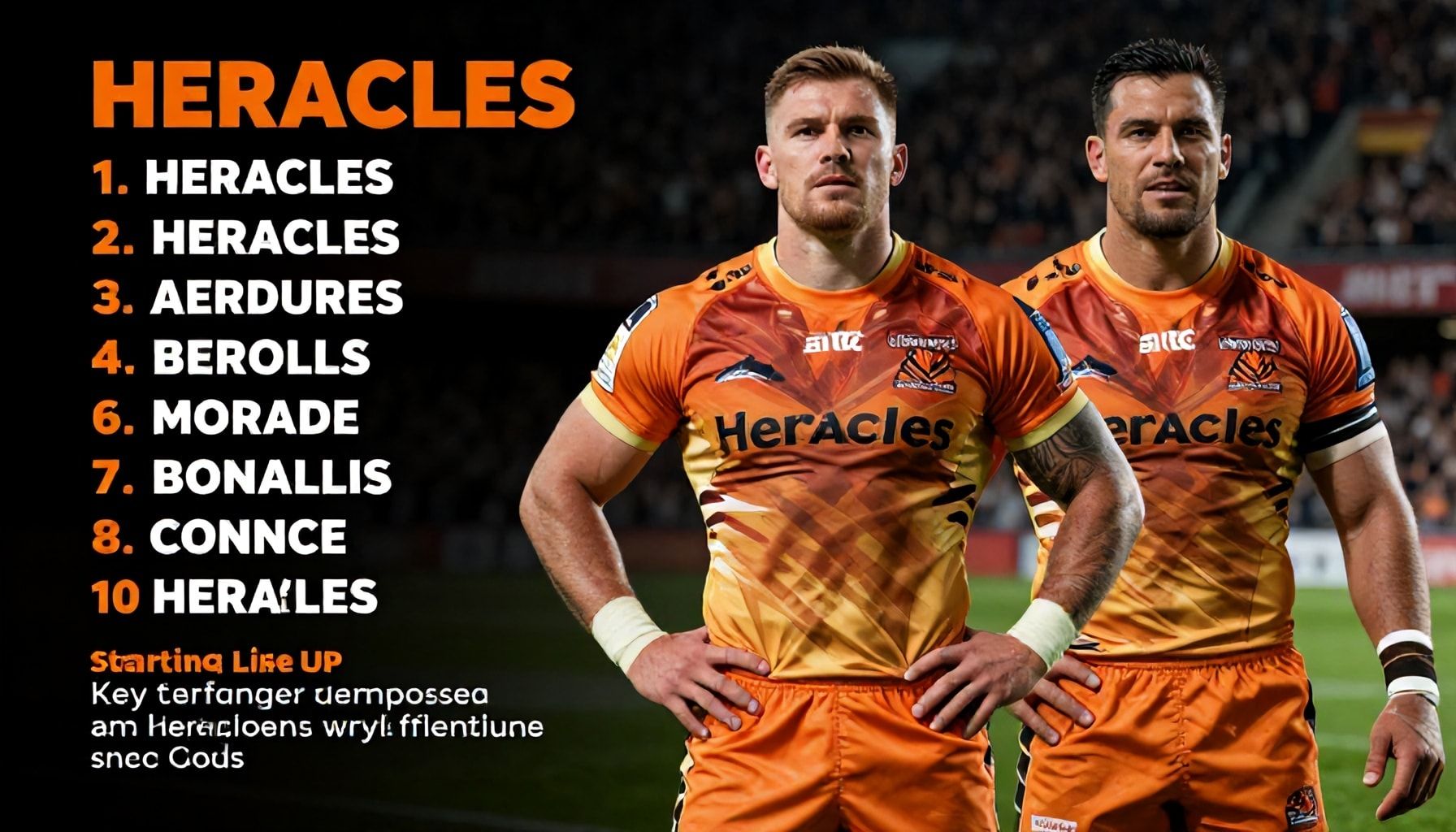 Key Players Return as Heracles Announce Starting Lineup