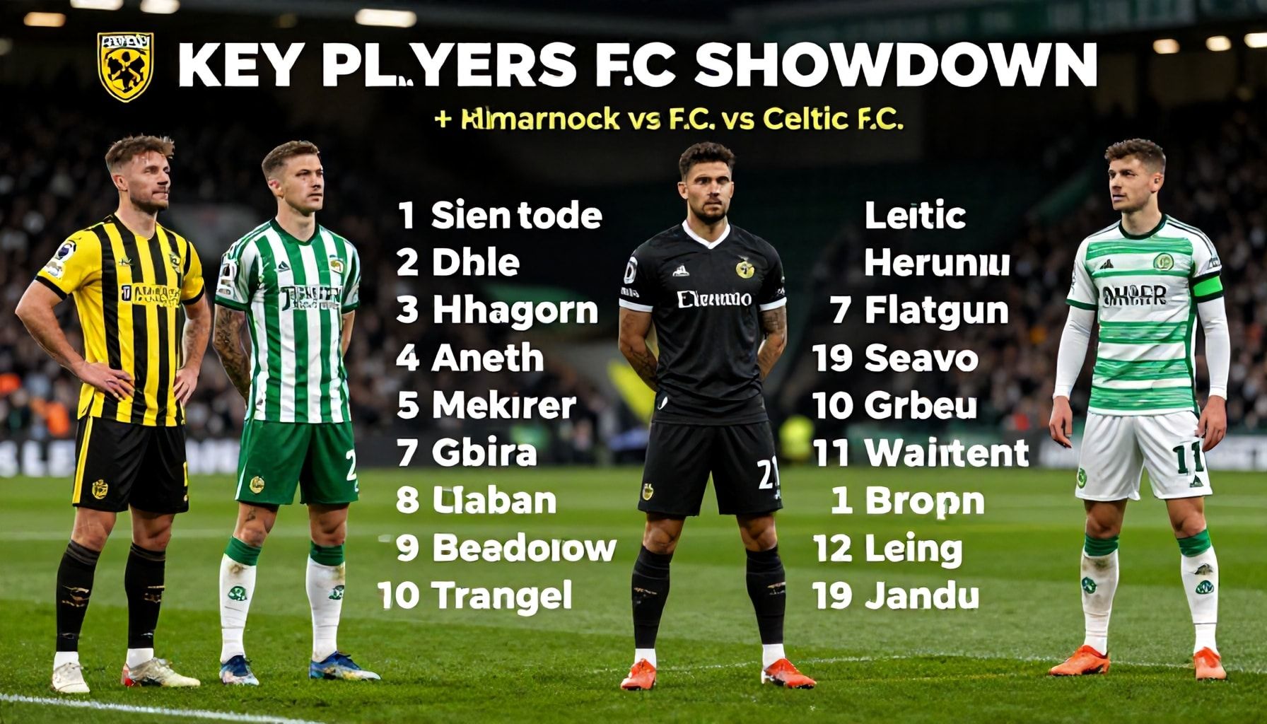 Key Players Set to Feature in Kilmarnock vs Celtic Showdown