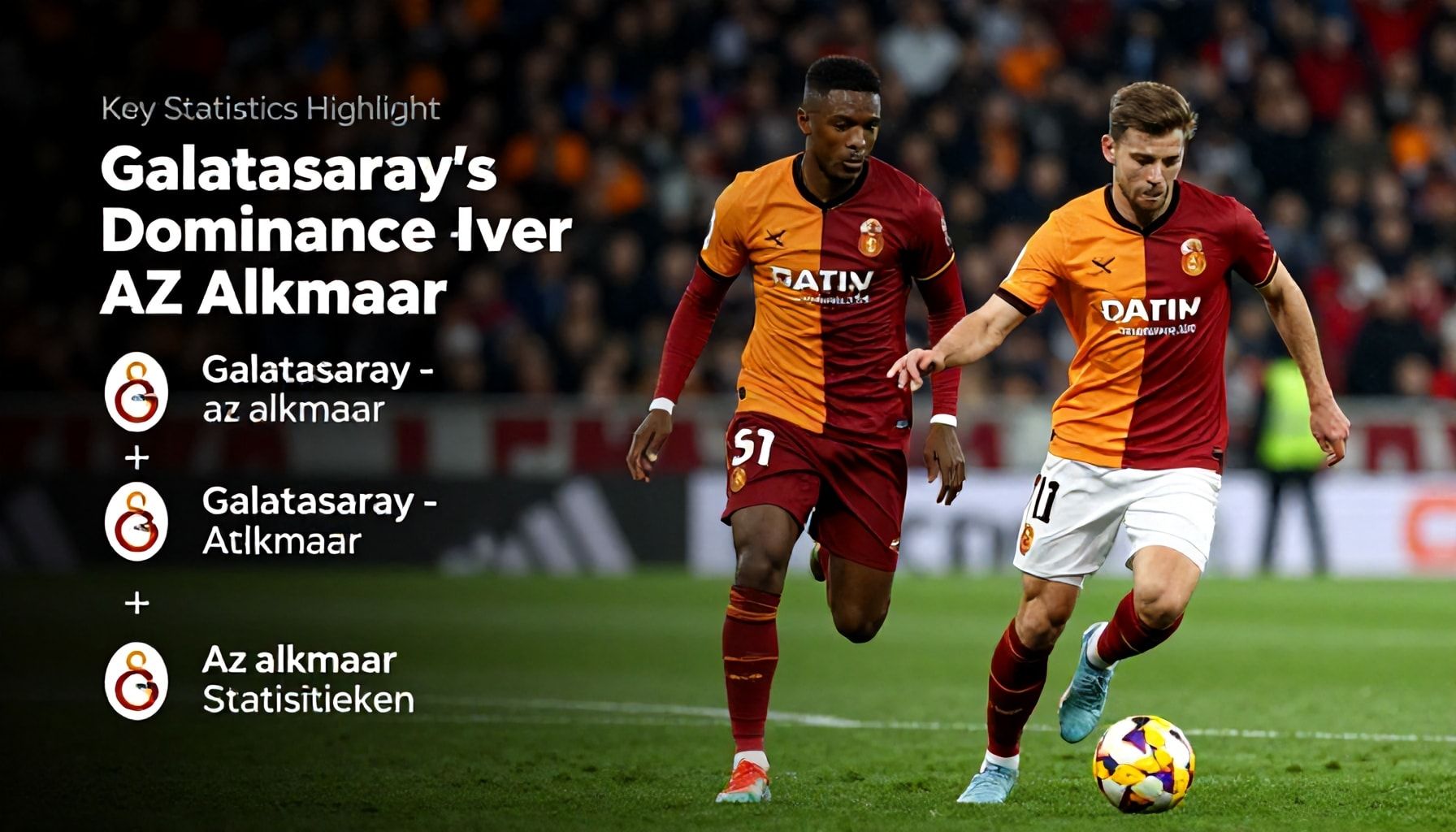 Key Statistics Highlight Galatasaray's Dominance Over AZ Alkmaar