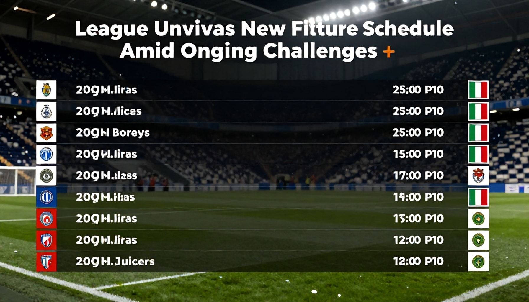 League Unveils New Fixture Schedule Amid Ongoing Challenges