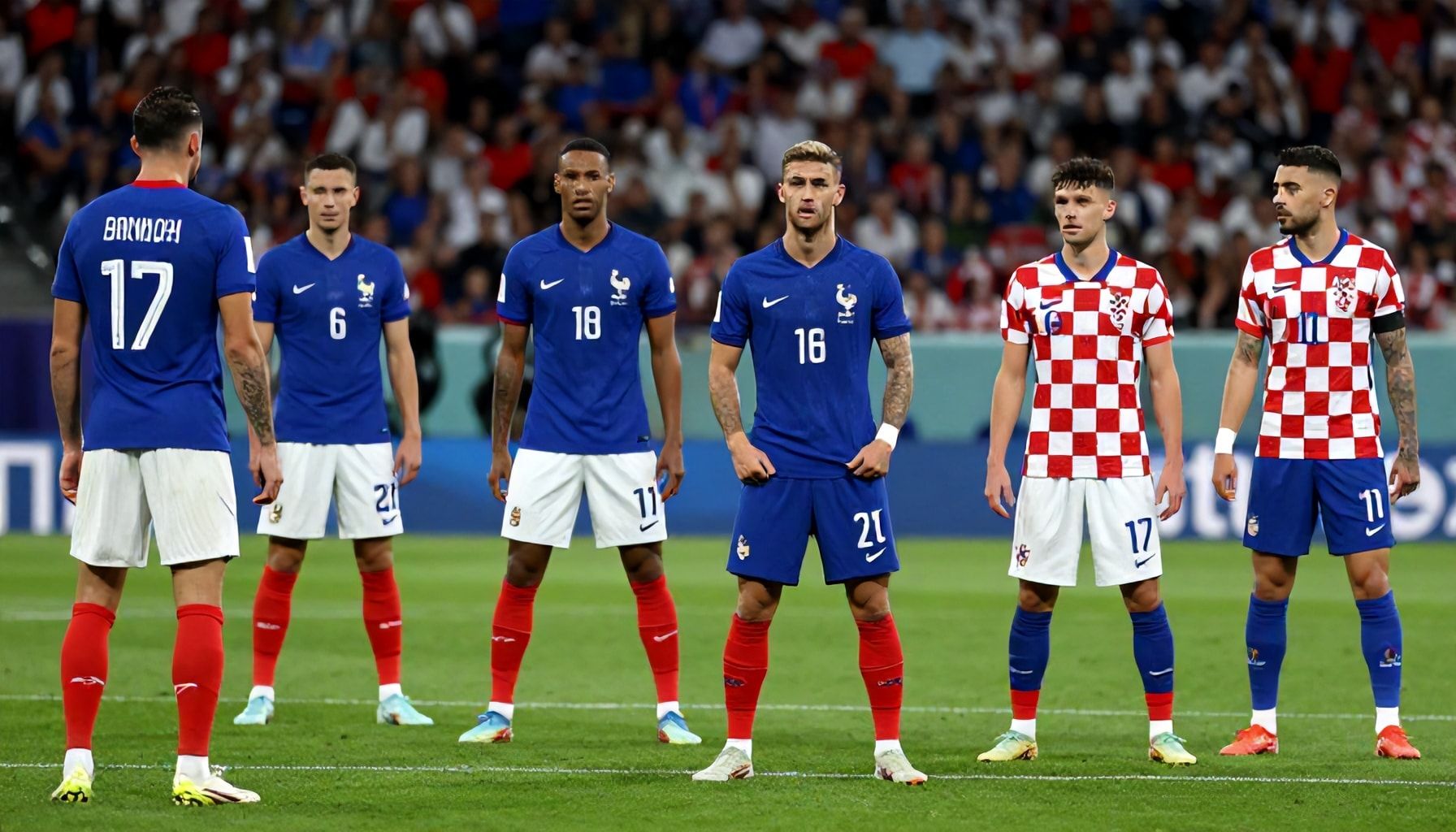 Les Bleus and Croatia reveal tactical formations for pivotal match