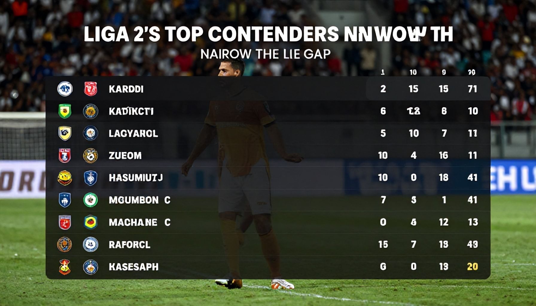 Liga 2's Top Contenders Narrow the Gap