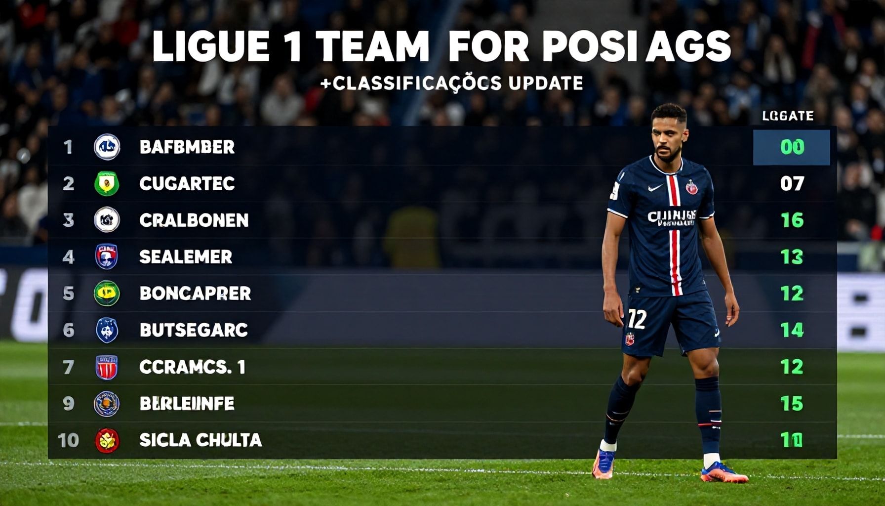Ligue 1 Teams Jockey for Position in Latest Rankings Update