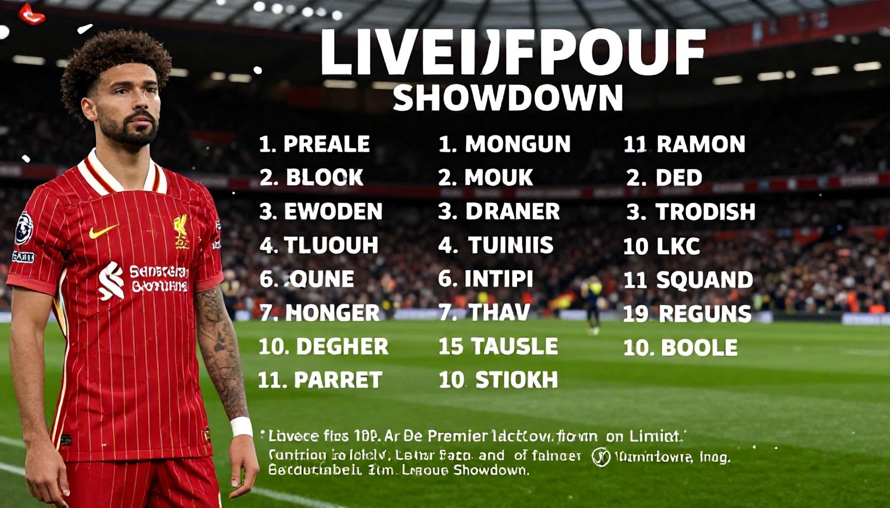 Liverpool and Tottenham Reveal Lineups for Crucial Premier League Showdown