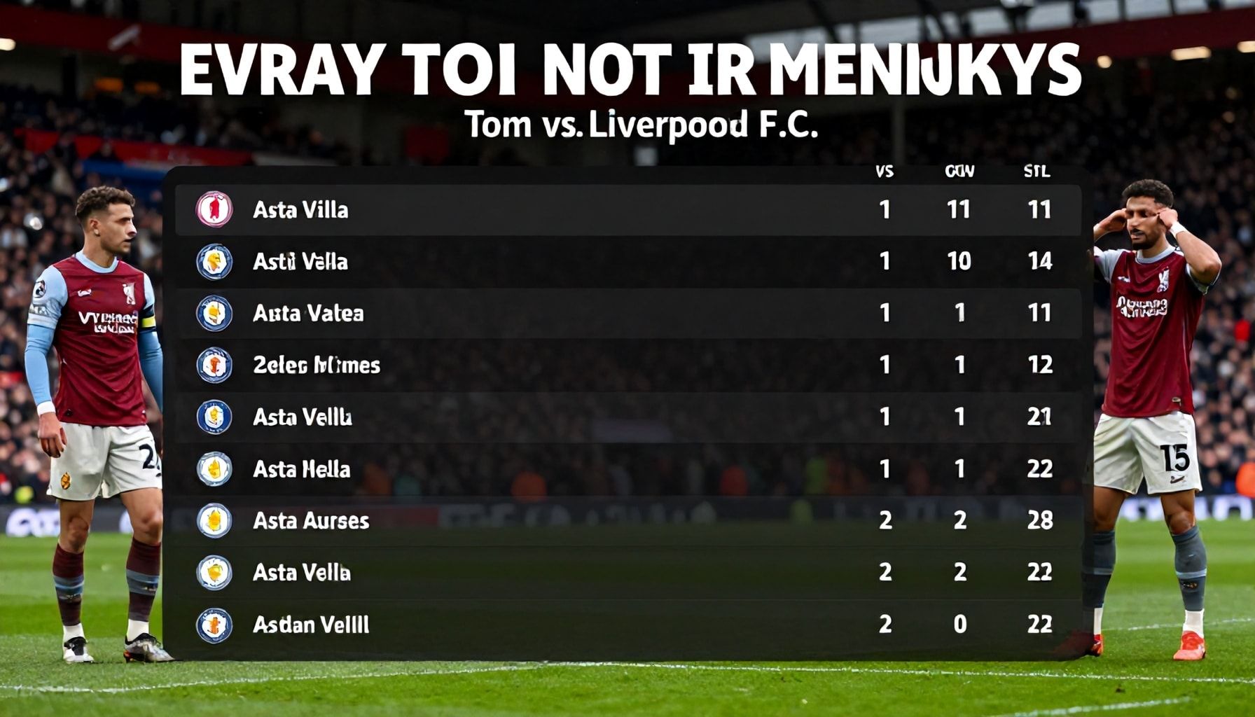 Liverpool FC Eyes Top Four Spot in Villa Park Showdown