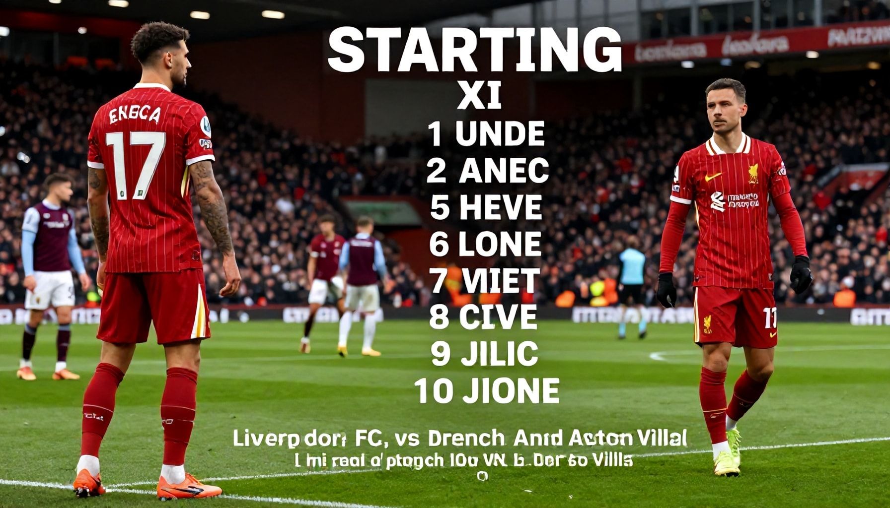 Liverpool's Starting XI Packs a Punch Against Aston Villa