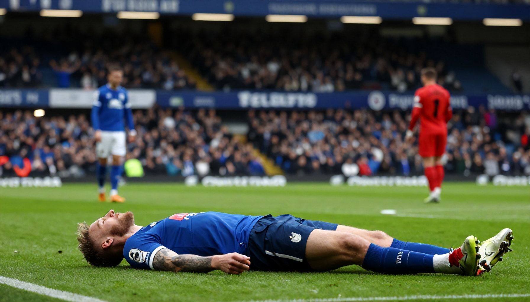 Luton Town Captain Tom Lockyer Collapses During Huddersfield Clash