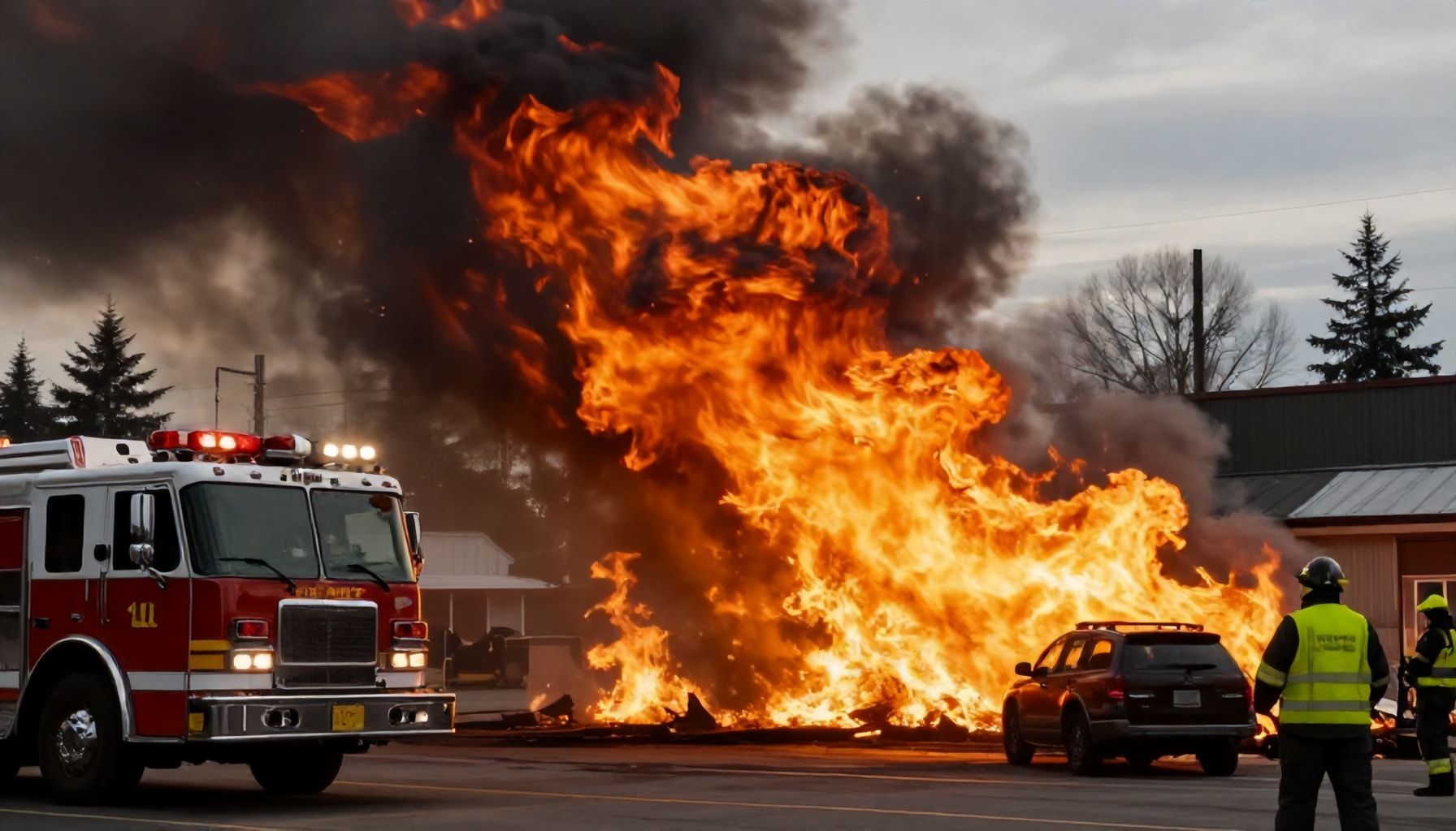 Major Blaze Engulfs Bellingham on Sunday Morning