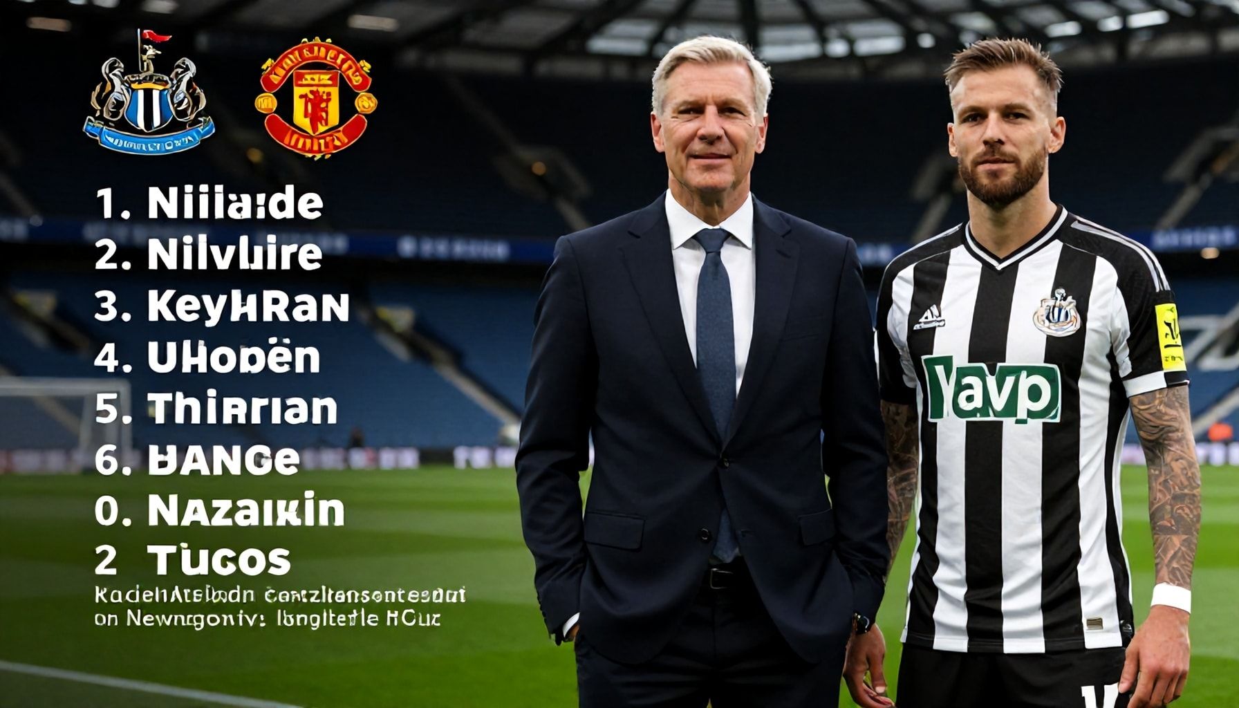 Managerial Selections Revealed Ahead of Newcastle vs Tottenham