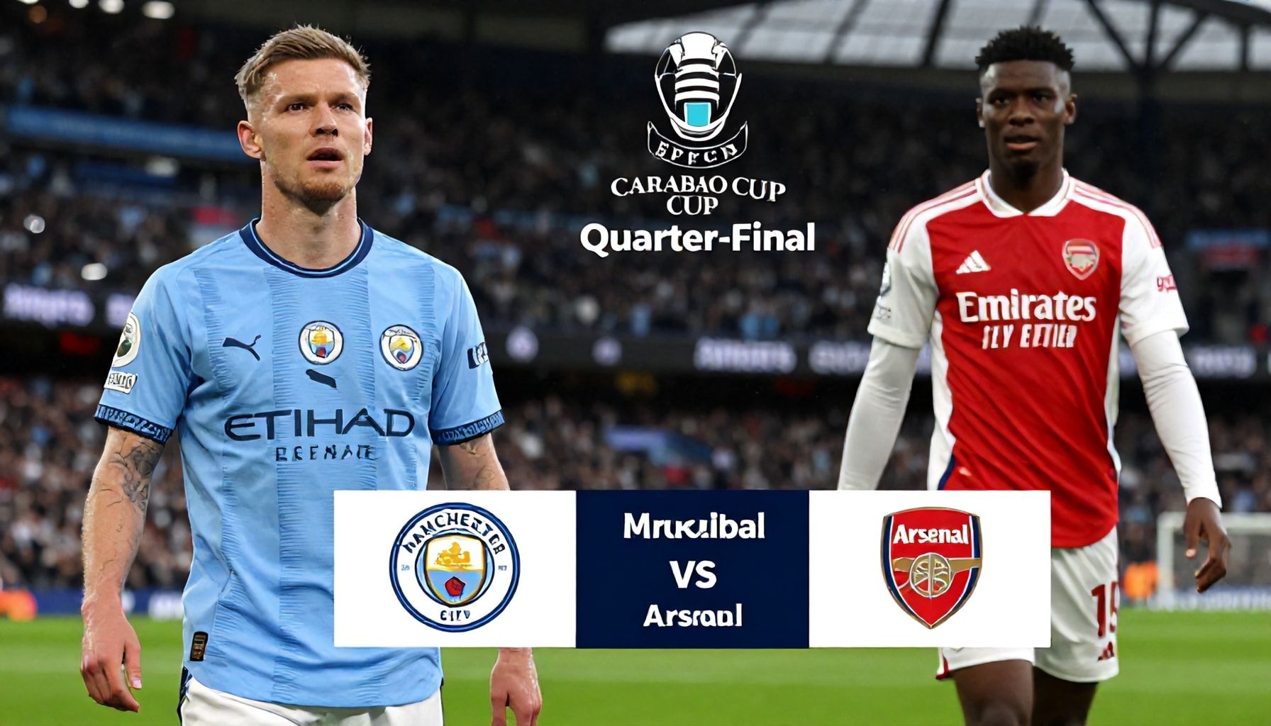 Manchester City to Host Arsenal in Carabao Cup Quarter-Final