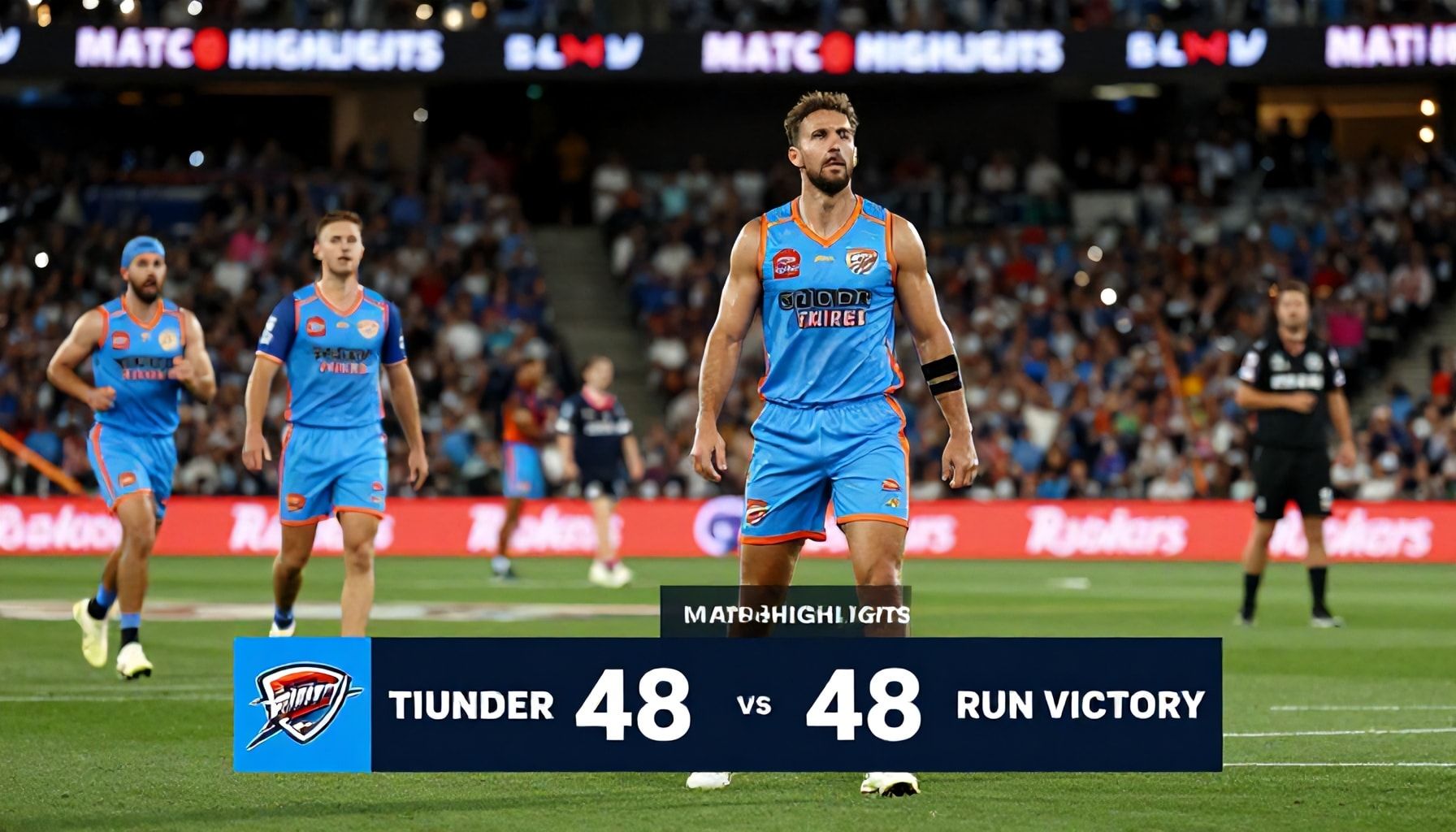 Match Highlights: Key Moments from Thunder's 48-Run Victory