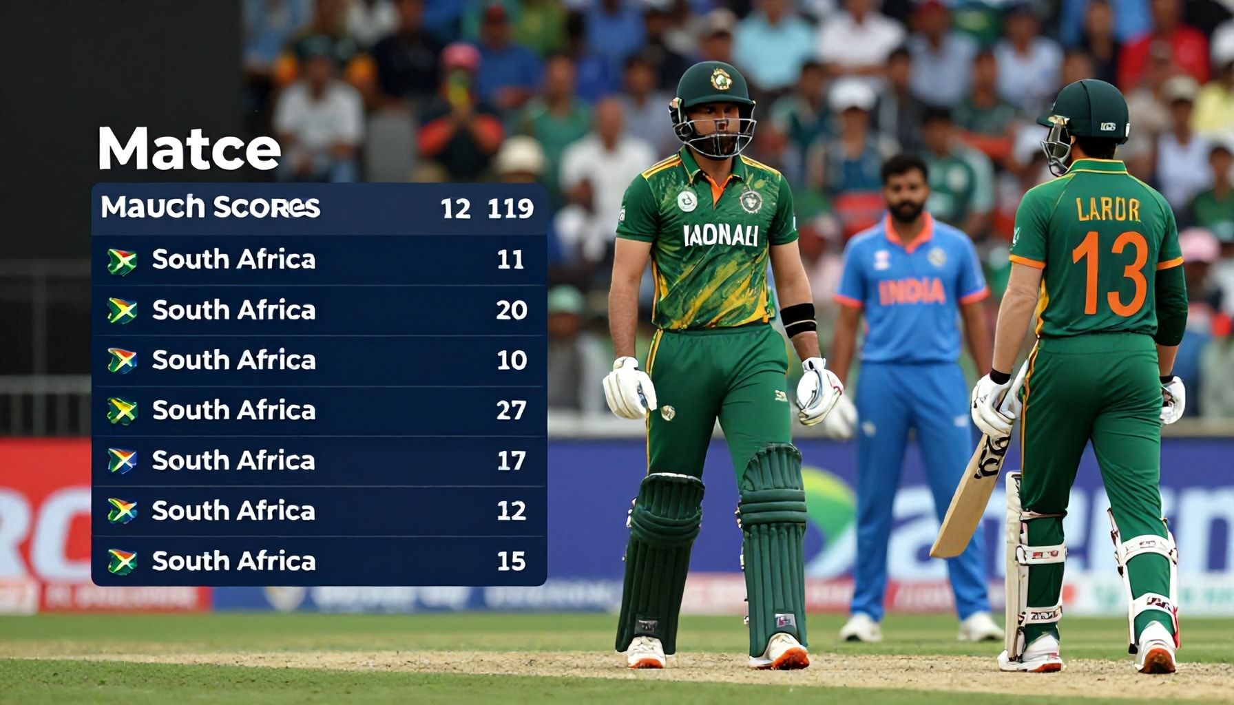 Match Scorecard: India Outclasses South Africa in Thrilling Encounter