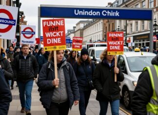 London Underground Workers Strike Disrupts Morning Commute