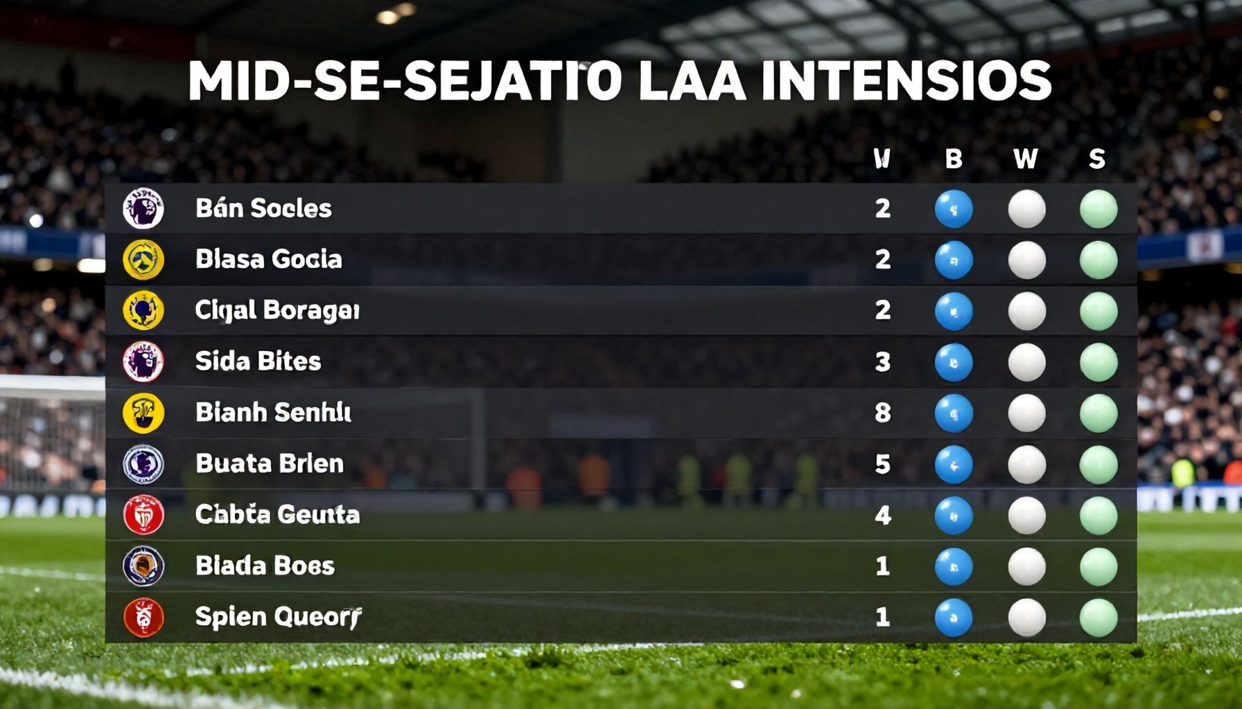 Mid-Season Positions Battle Intensifies Across Premier League