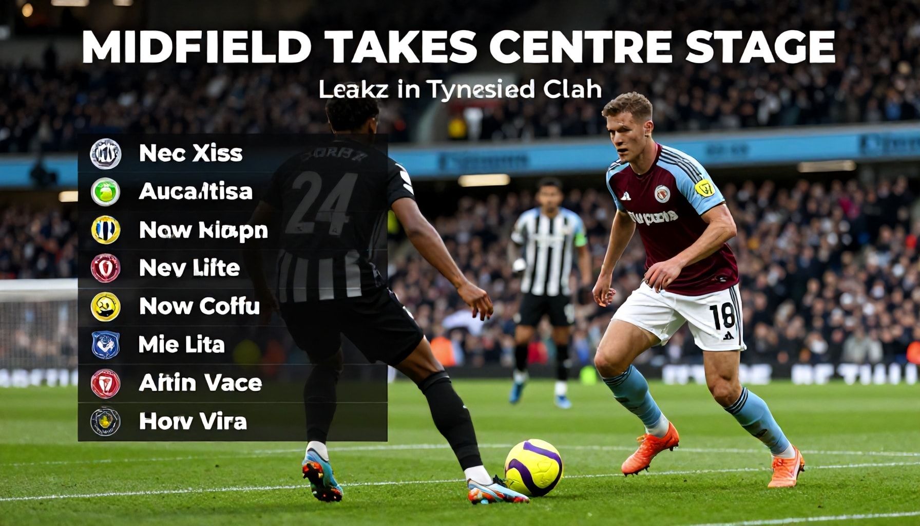 Midfield Battle Takes Centre Stage in Tyneside Clash