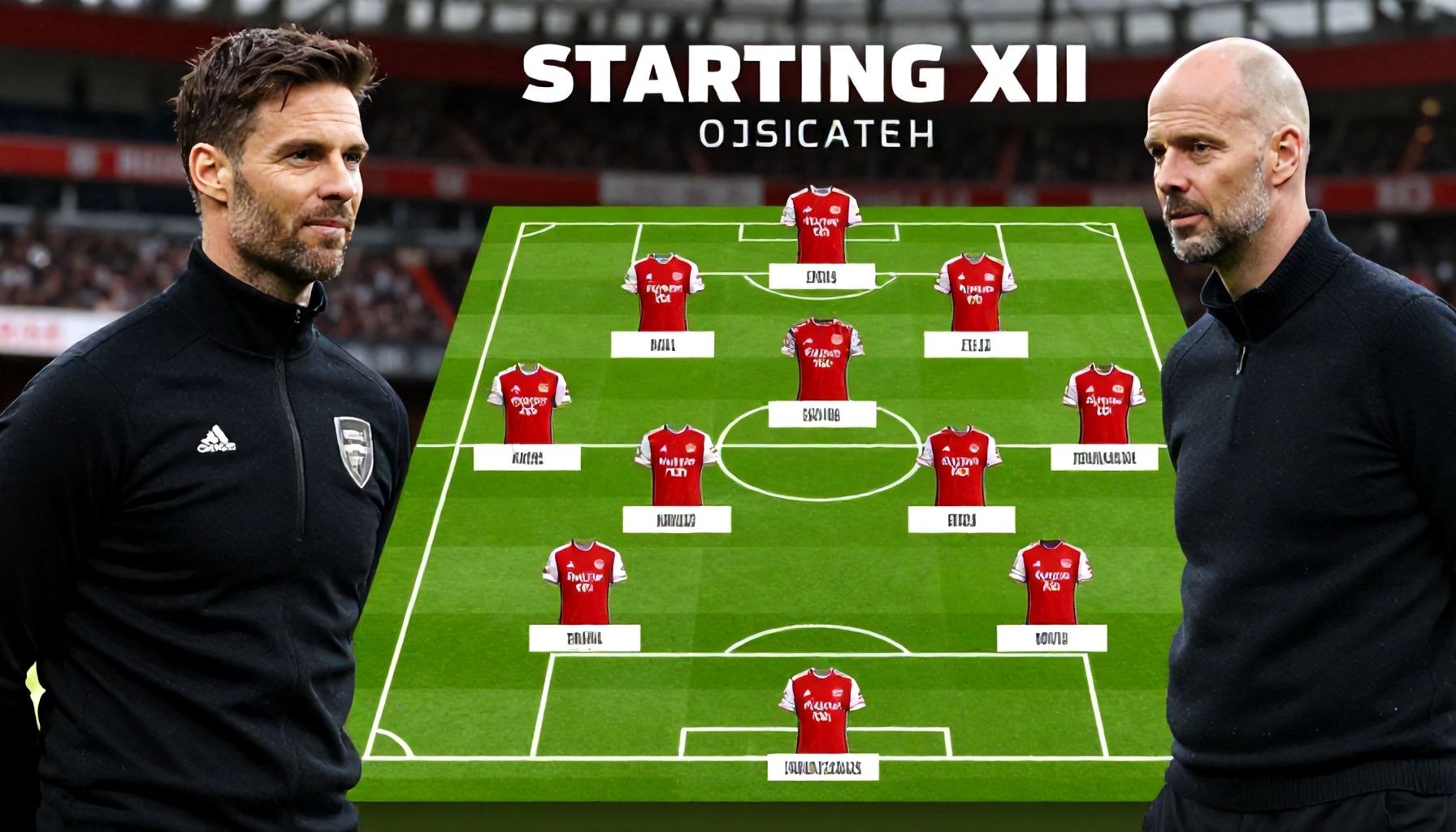 Mikel Arteta and Erik ten Hag Set Strong Starting XIs for Sunday Clash