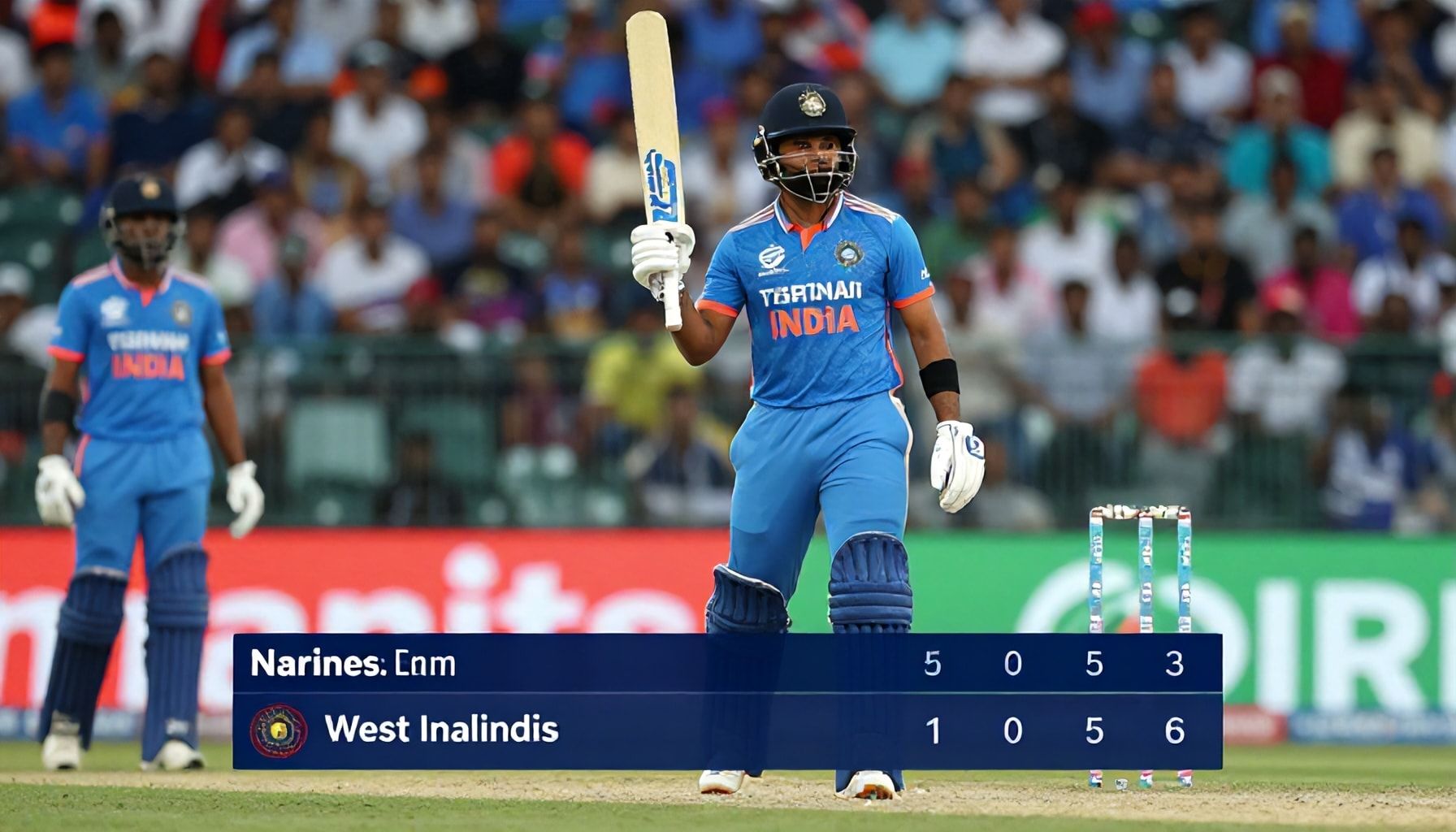 Narine's Heroics Not Enough as India Secures Victory