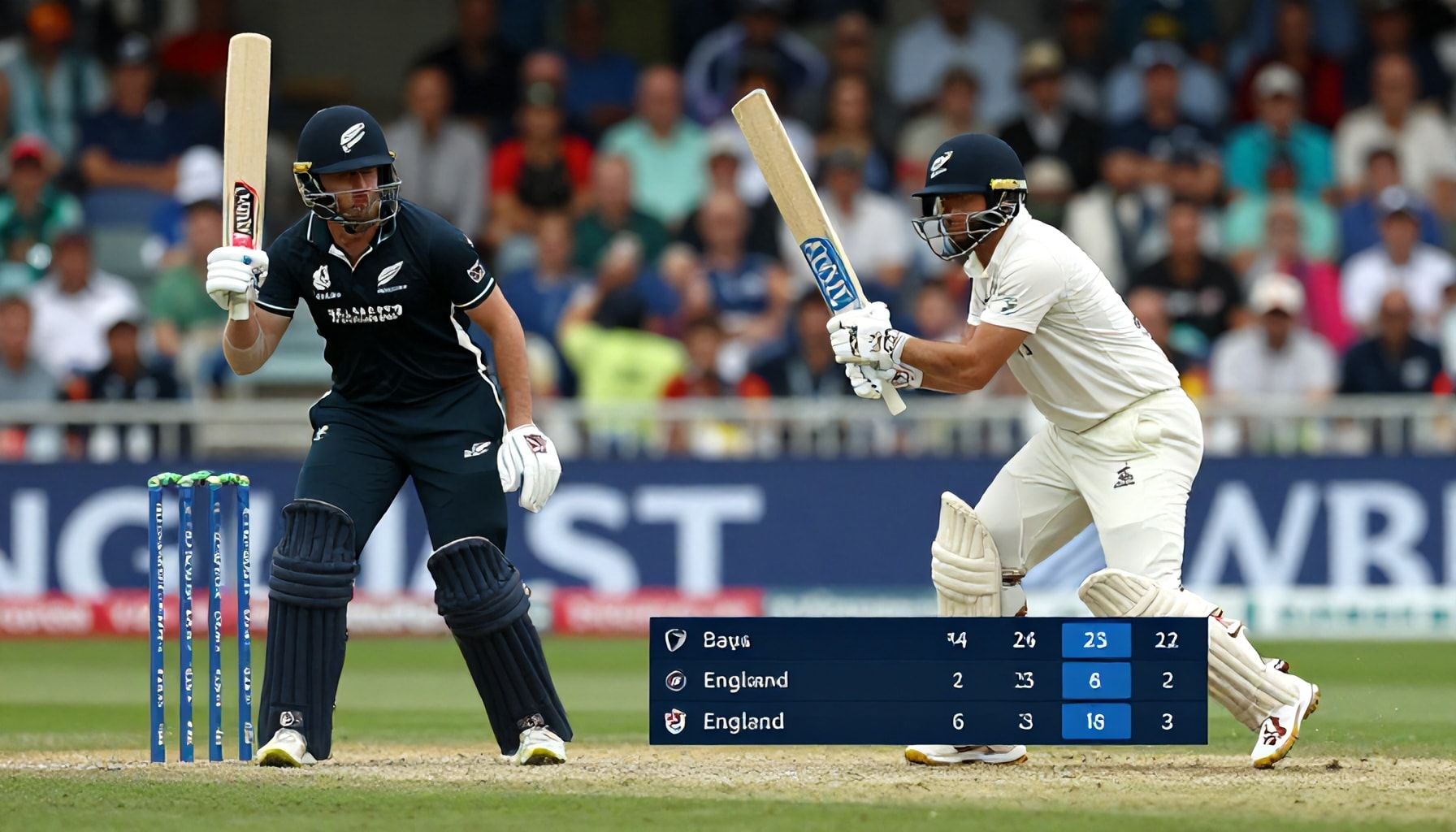 New Zealand Batting Collapses Against England's Relentless Bowling