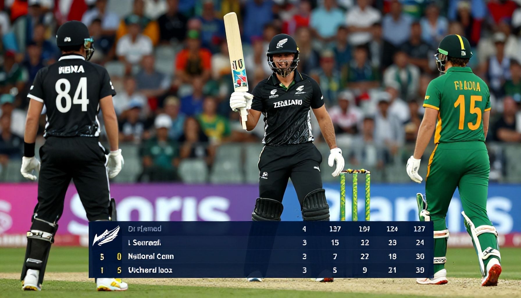 New Zealand's late surge secures thrilling win against South Africa in T20